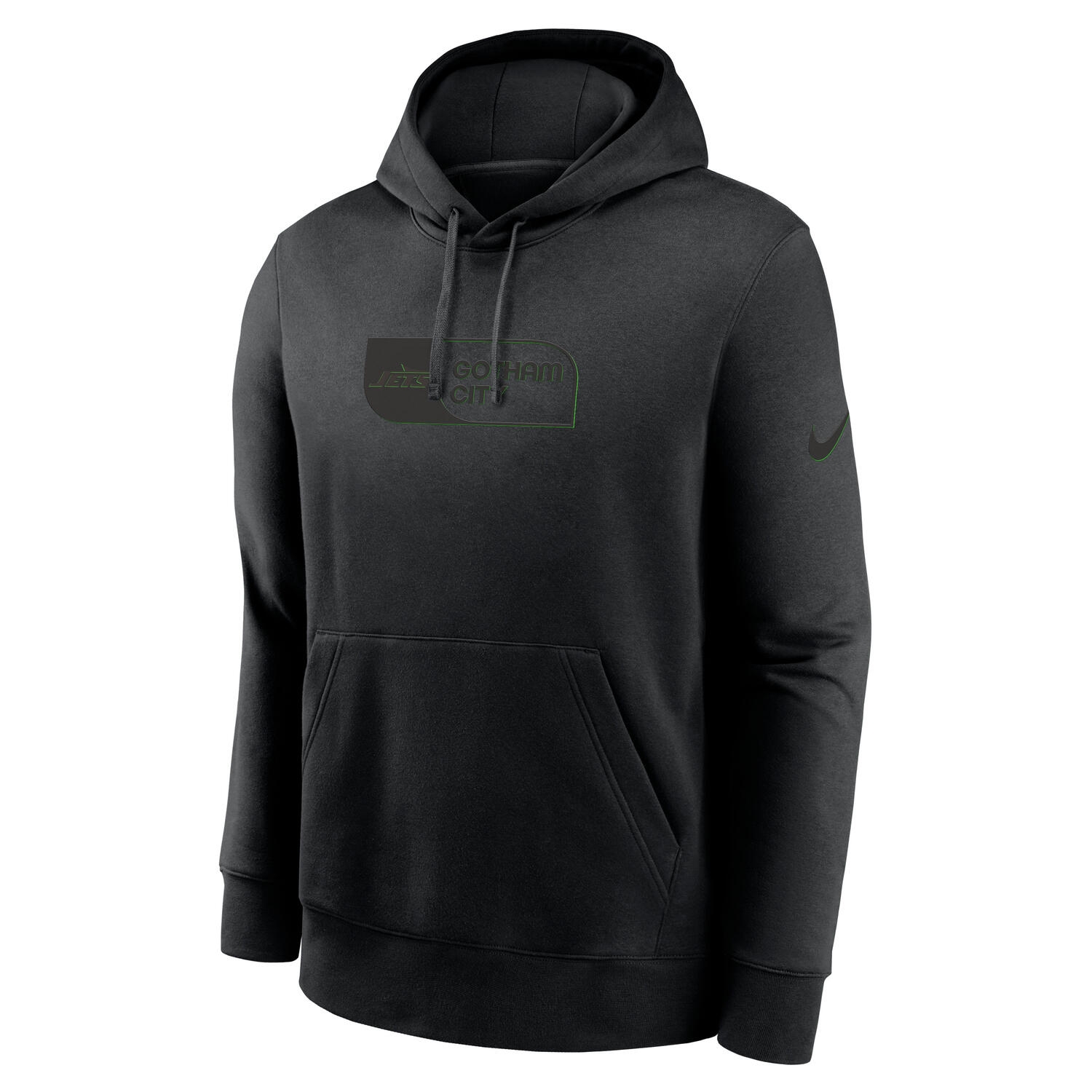 New York Jets Black Edge Nike Club Hoodie