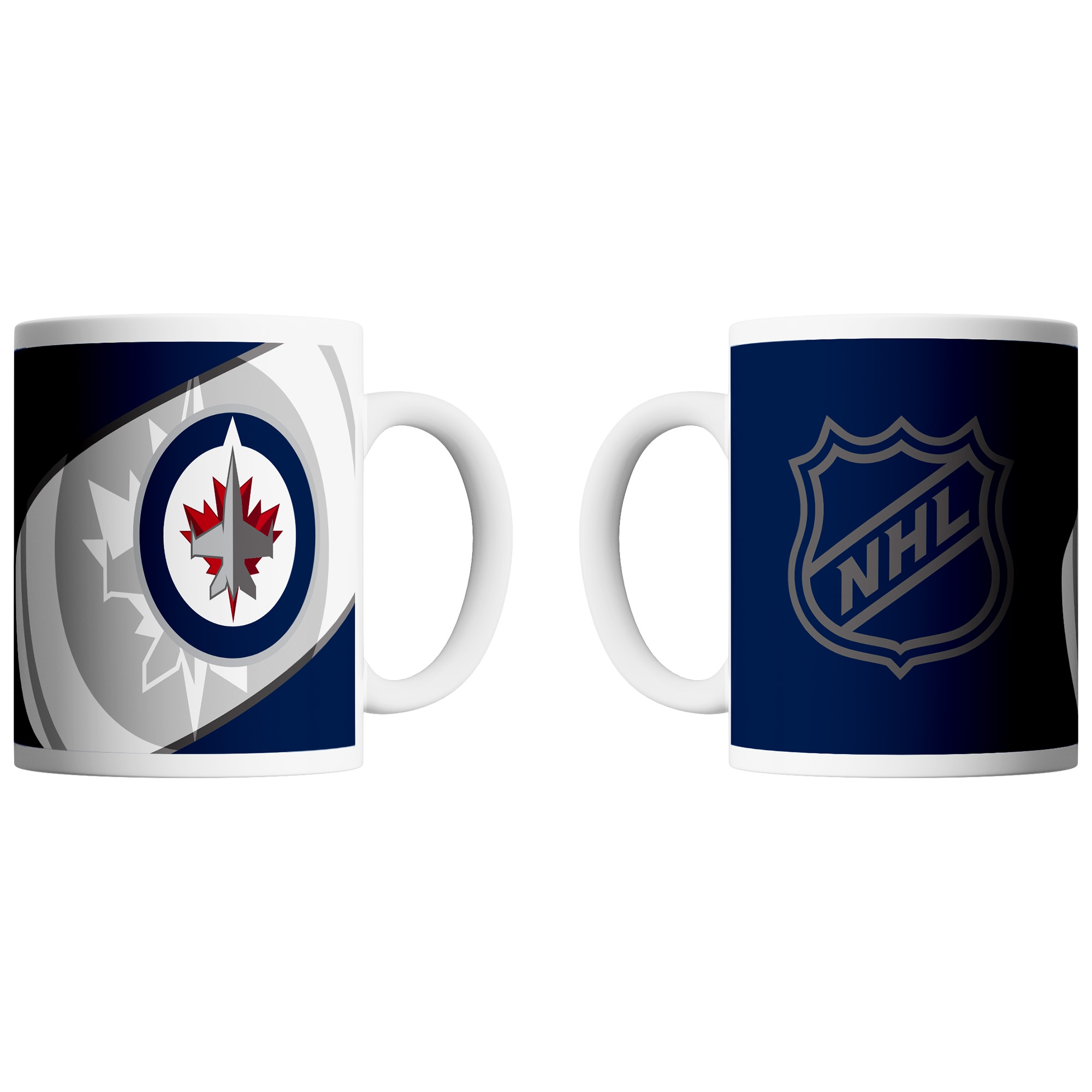 Winnipeg Jets Shadow Logo & Shield NHL Mug (330 ml)
