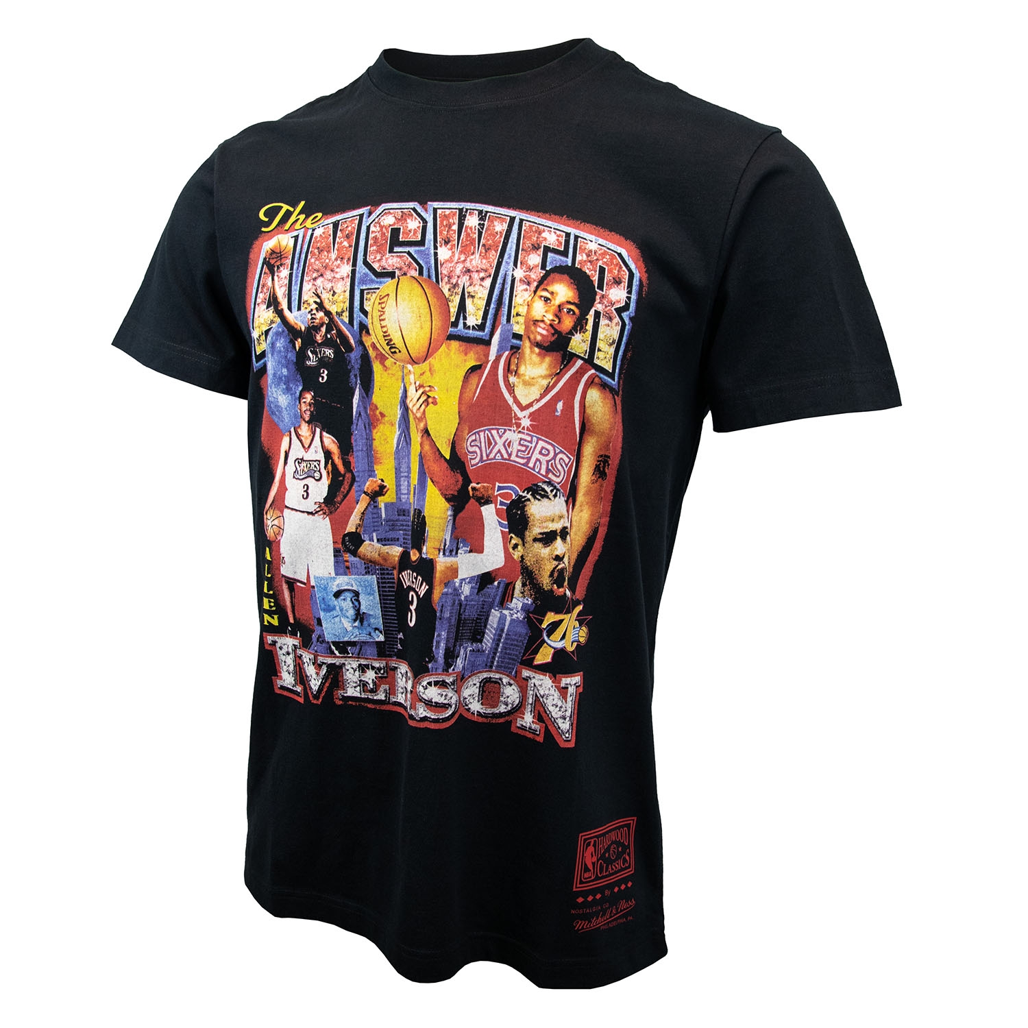 Allen Iverson Philadelphia 76ers Mitchell & Ness Vintage Hype NBA Tee Schwarz