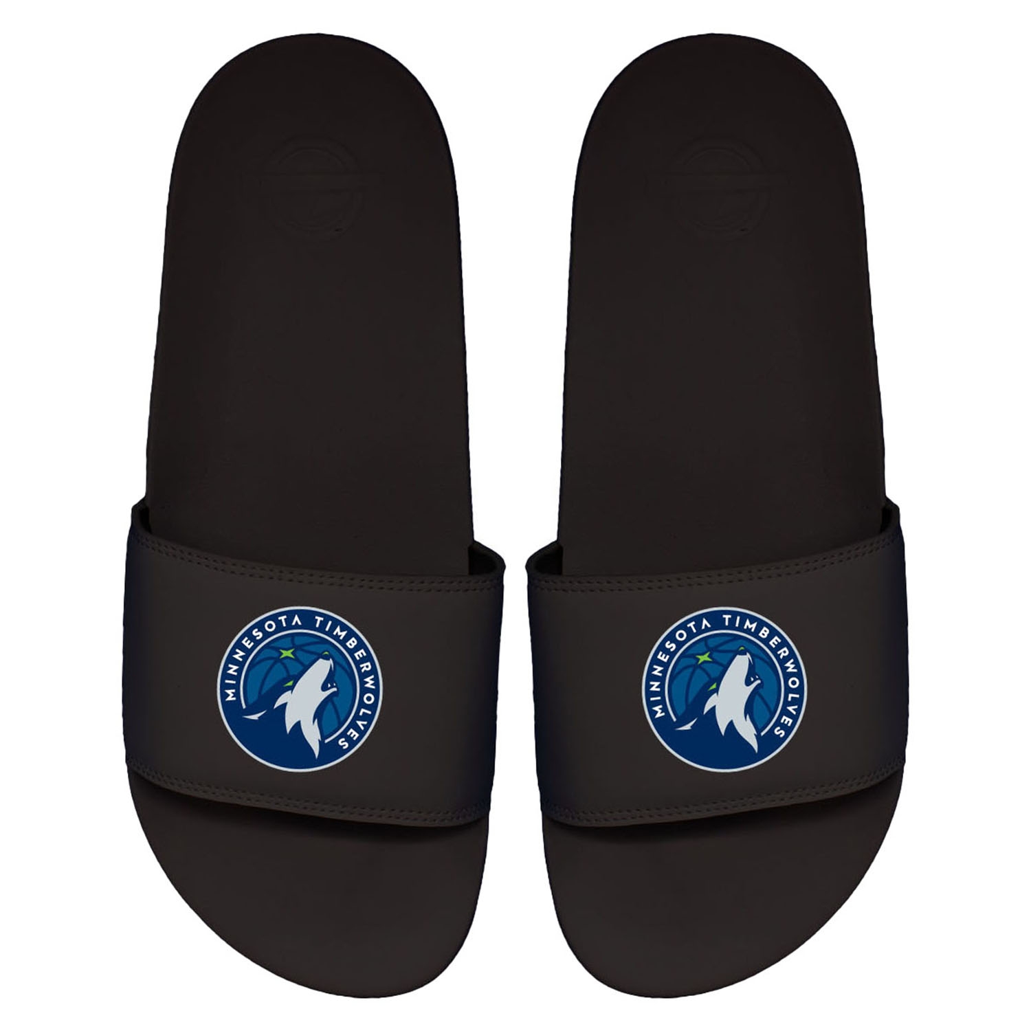 Minnesota Timberwolves Primary Logo ISlide NBA Slipper Badelatschen Schwarz