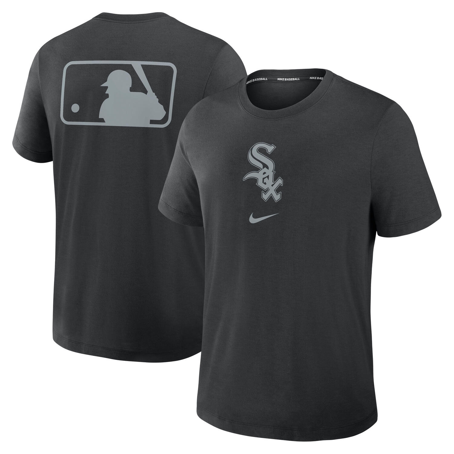 Chicago White Sox Early Work 2025 MLB Authentic Nike Tri-Blend T-Shirt Black