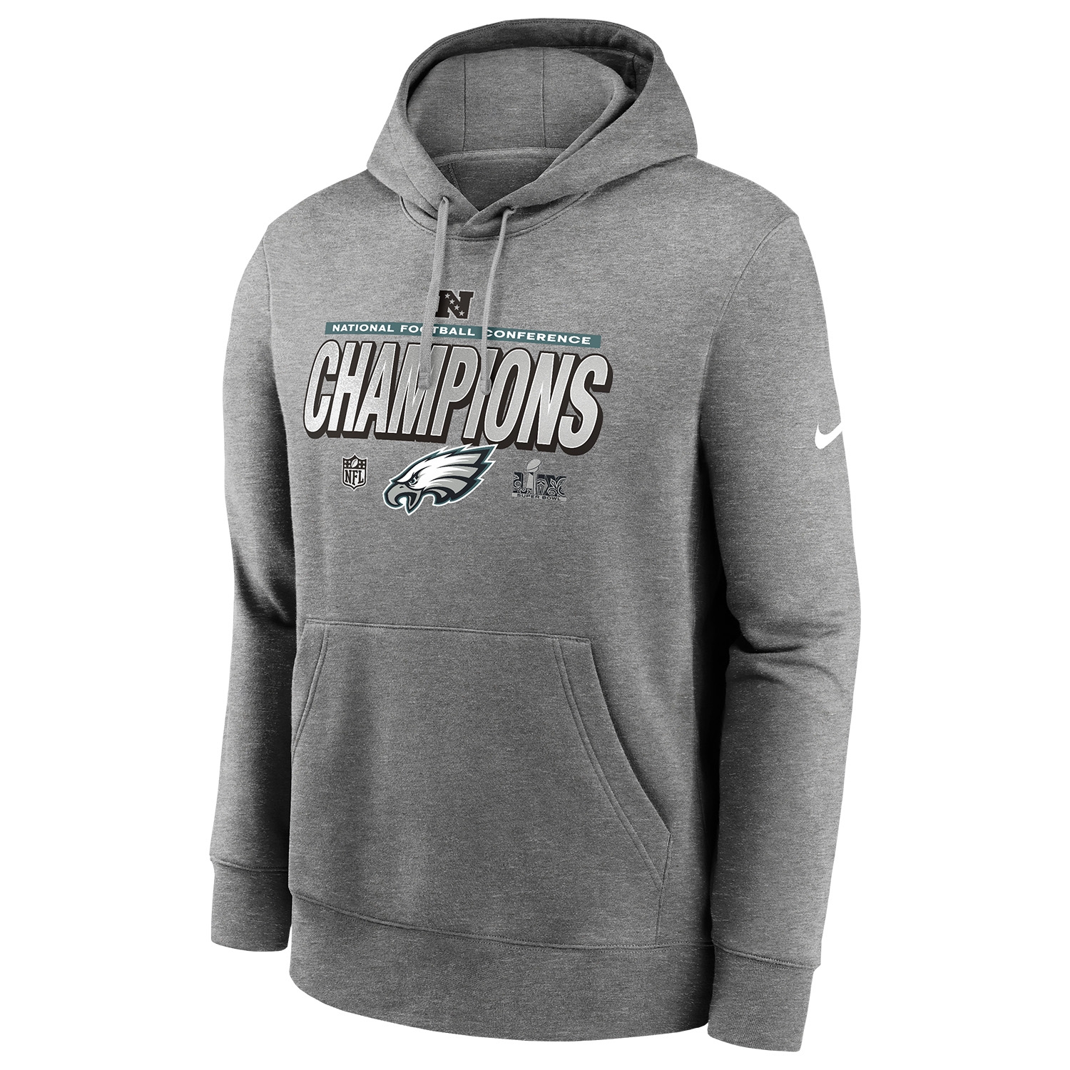 Philadelphia Eagles 2024-25 NFC Champions Locker Room Nike NFL Hoodie