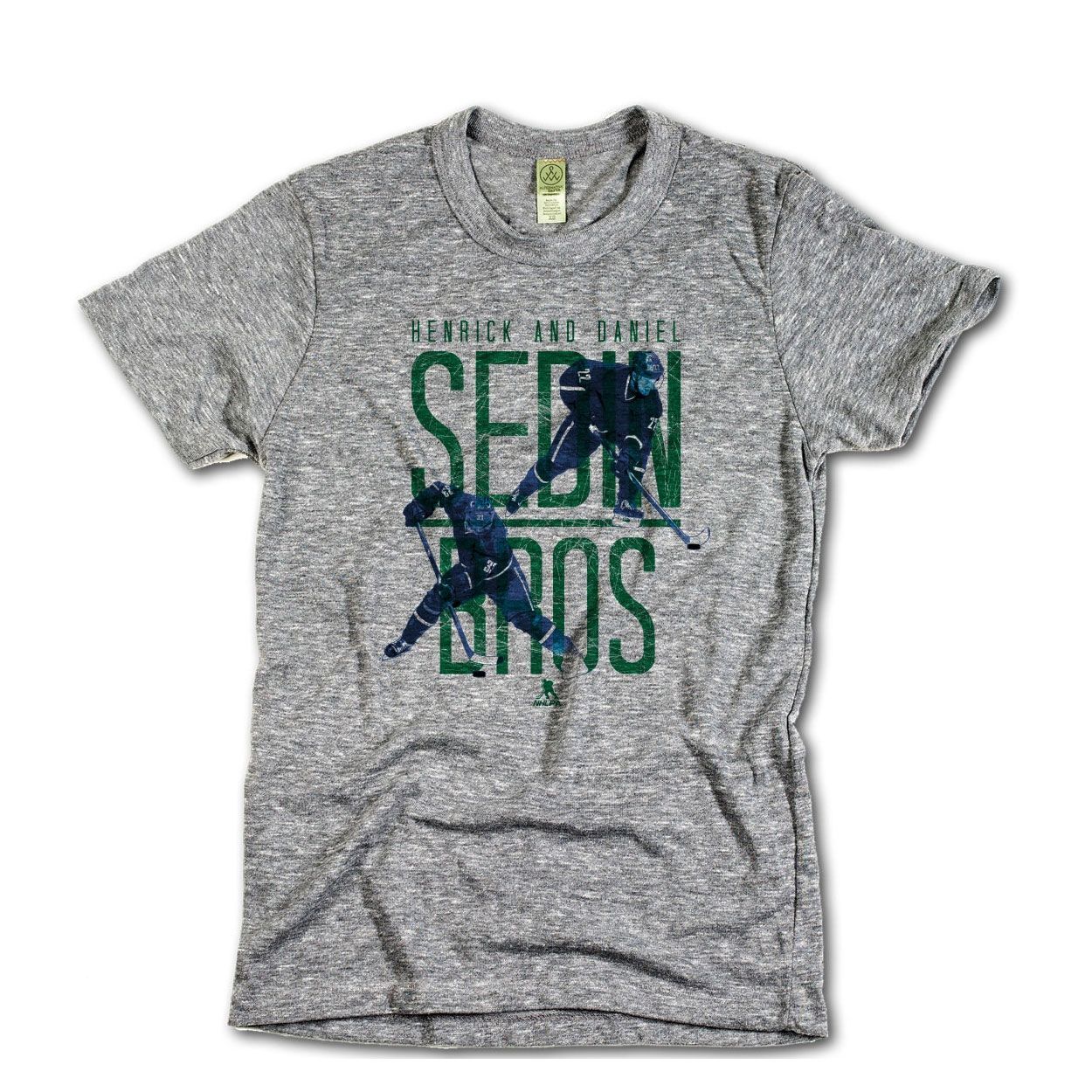 Vancouver Canucks Sedin Bros NHL T-Shirt Grey