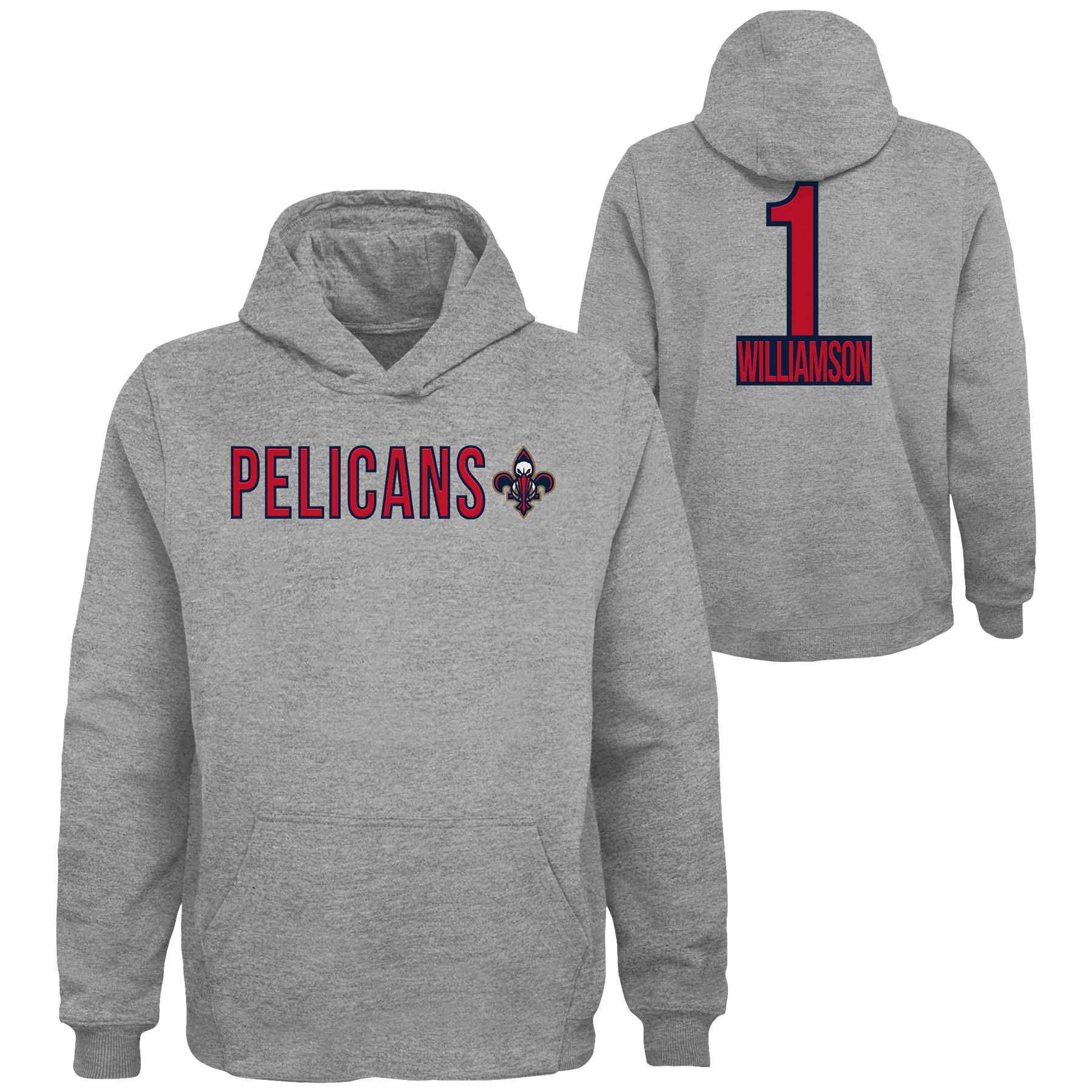 Zion Williamson #1 New Orleans Pelicans Player NBA Pullover Hoodie