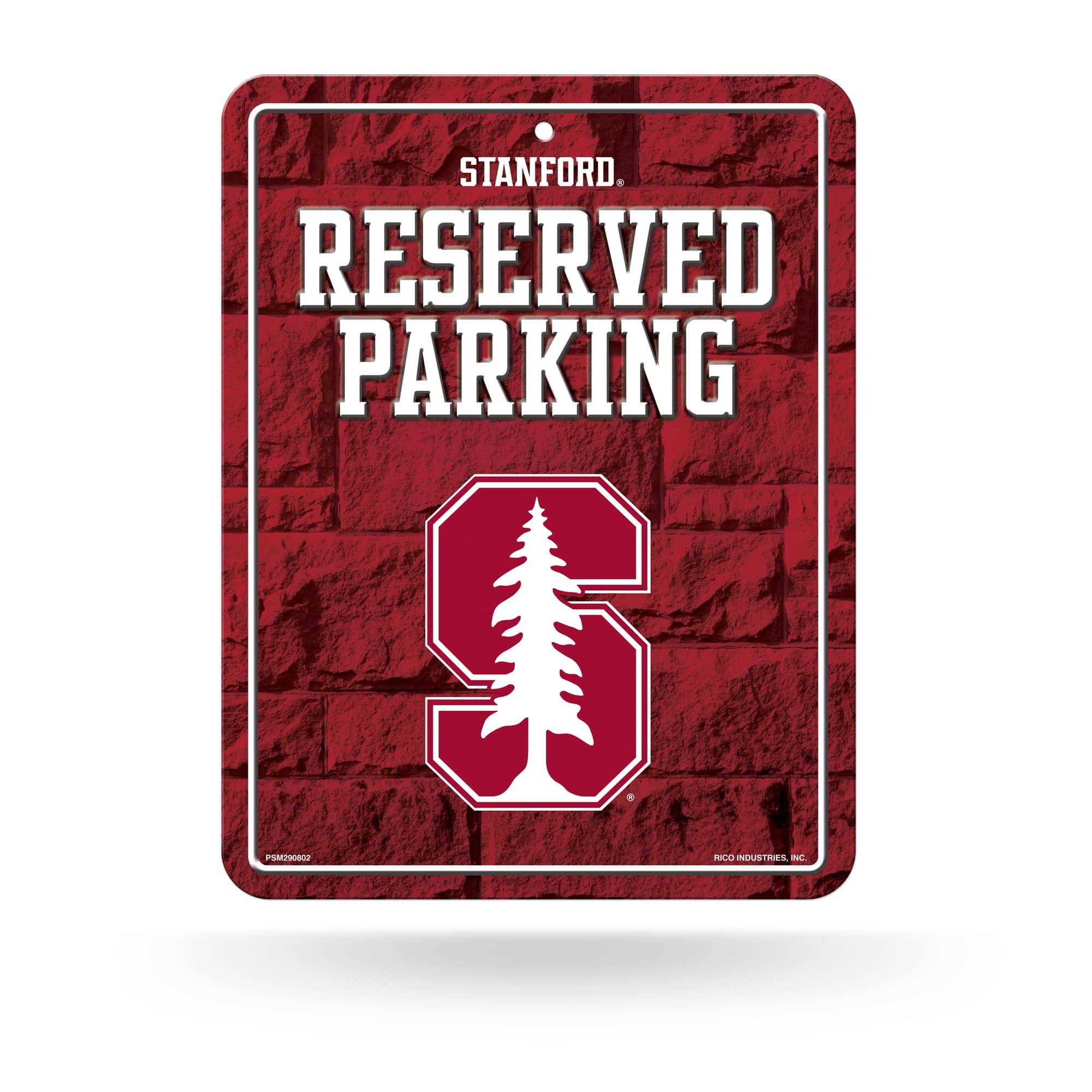 Stanford Cardinal Reserved Parking NCAA Metallschild