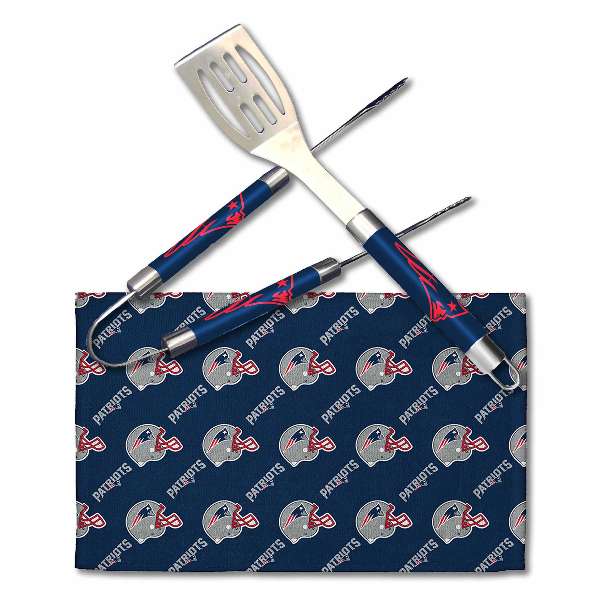 New England Patriots NFL Barbecue Grillbesteck-Set (3-Teilig)