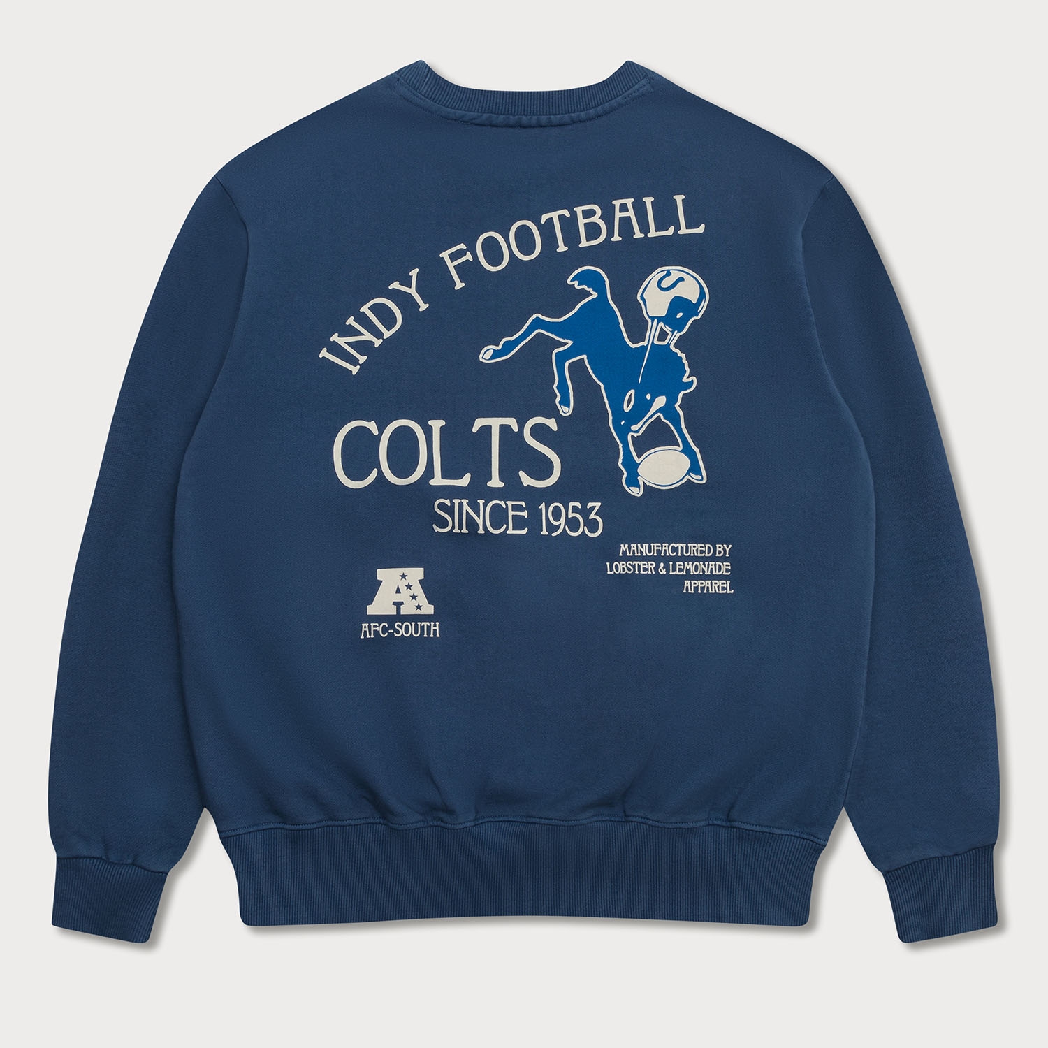 Indianapolis Colts L&L '96 Classics NFL Crew Sweater Blau