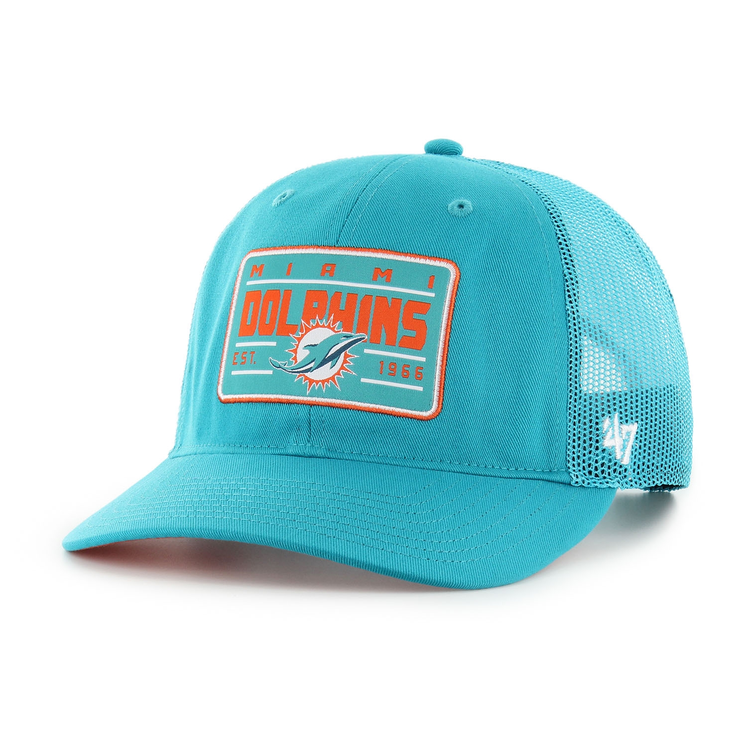 Miami Dolphins Hardline '47 Trucker Snapback NFL Cap Aqua