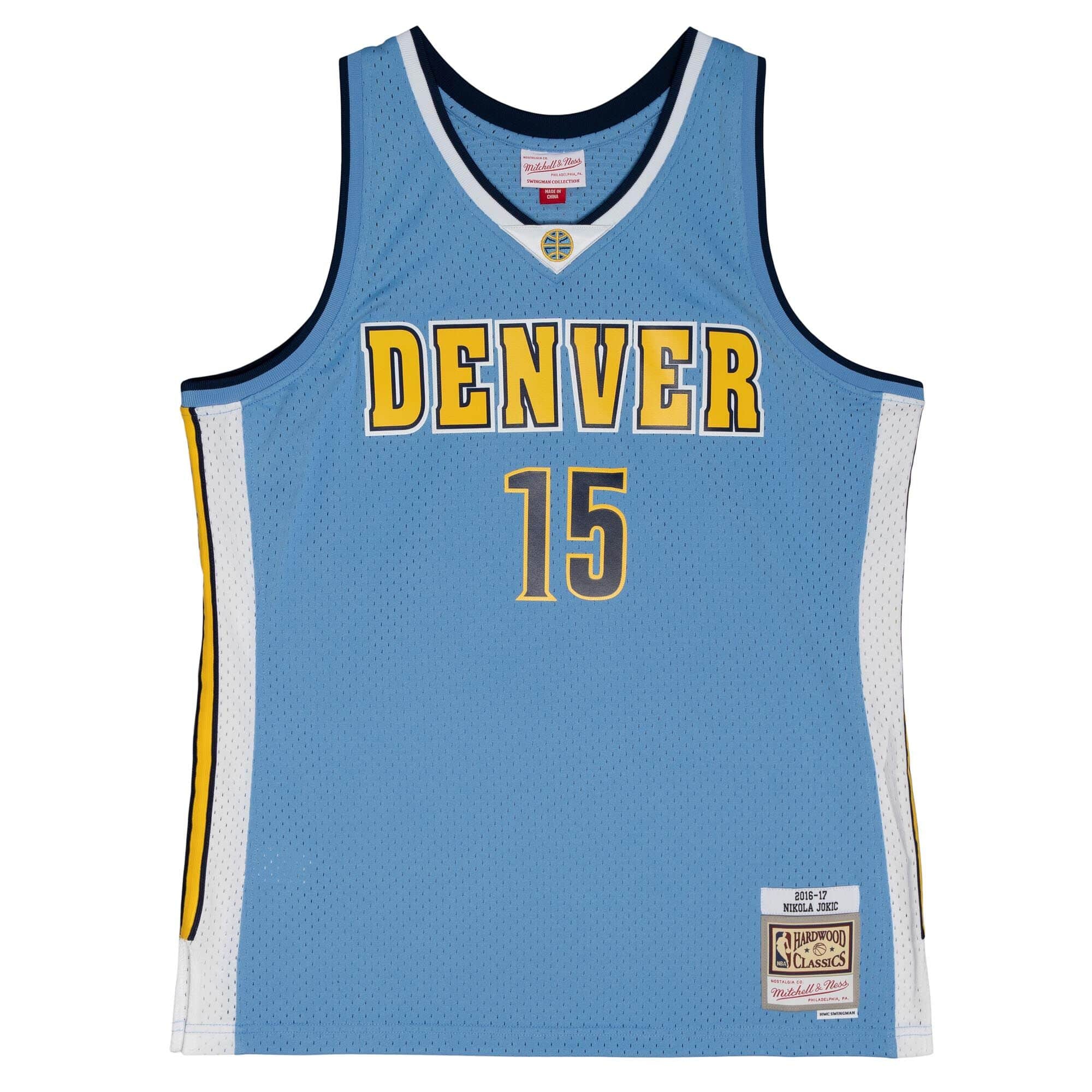 Nikola Jokić #15 Denver Nuggets 2016-17 Mitchell & Ness Swingman NBA Jersey Blue