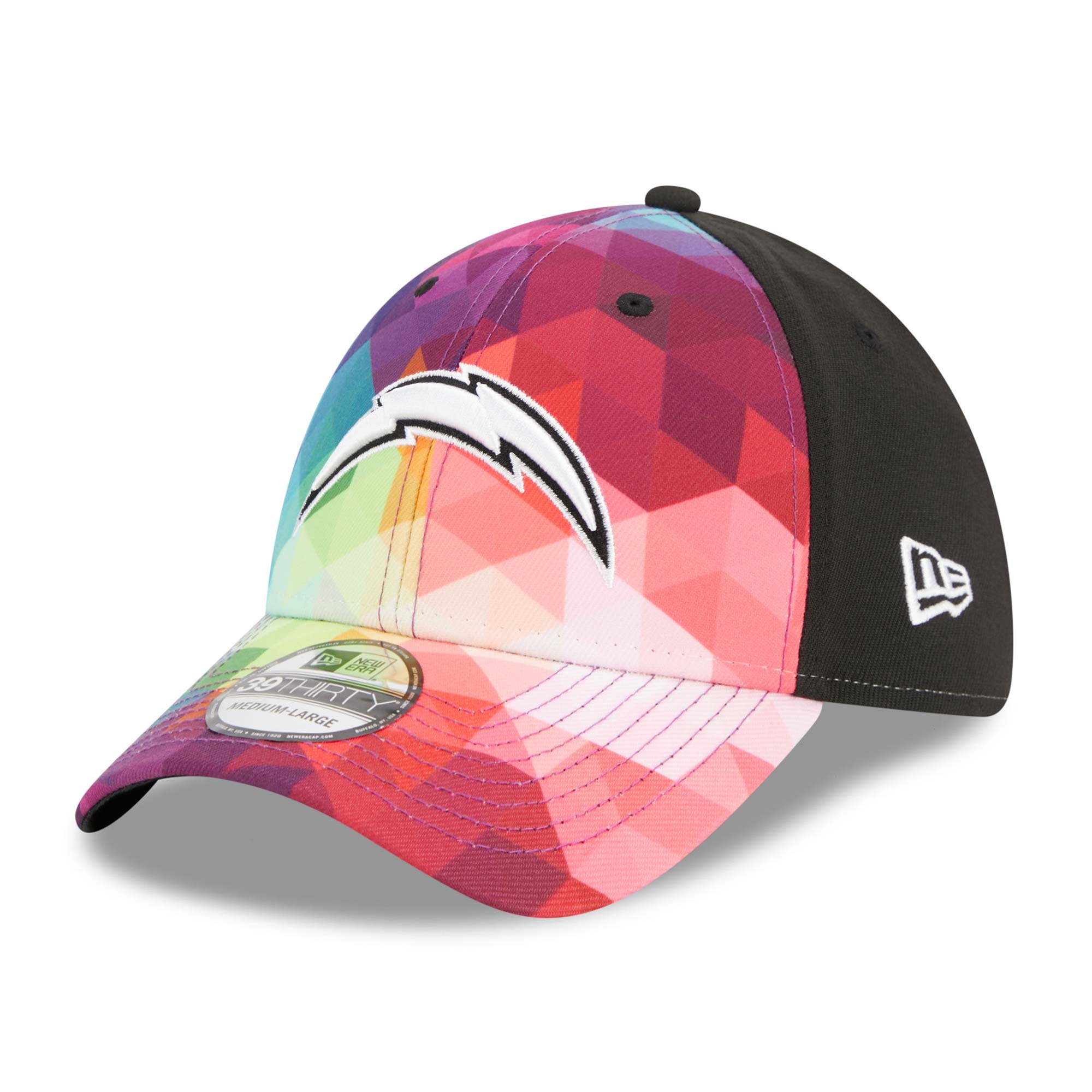 Los Angeles Chargers 2023 NFL On-Field Crucial Catch New Era 39Thirty Flex Cap