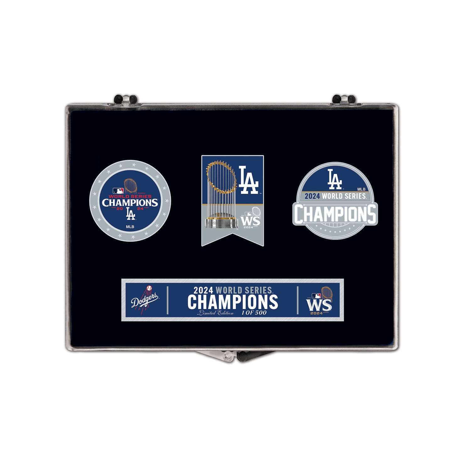 Los Angeles Dodgers 2024 World Series Champions Collector Pin Set