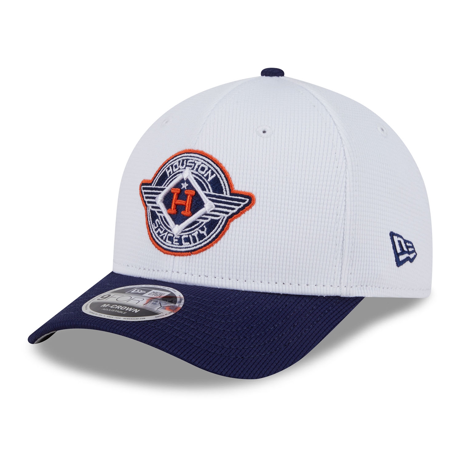 Houston Astros City Connect 2025 MLB Batting Practice 9FORTY M-Crown Snapback Cap White