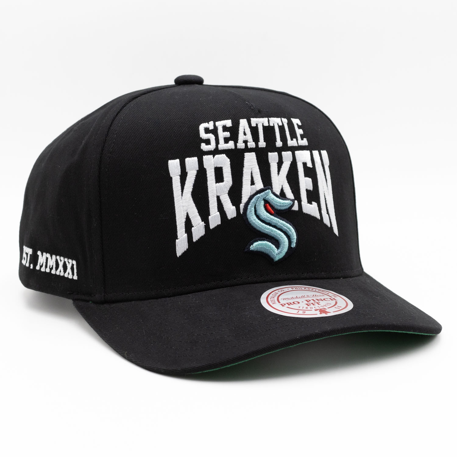 Seattle Kraken Big Time Mitchell & Ness Pro Pinch Snapback NHL Cap