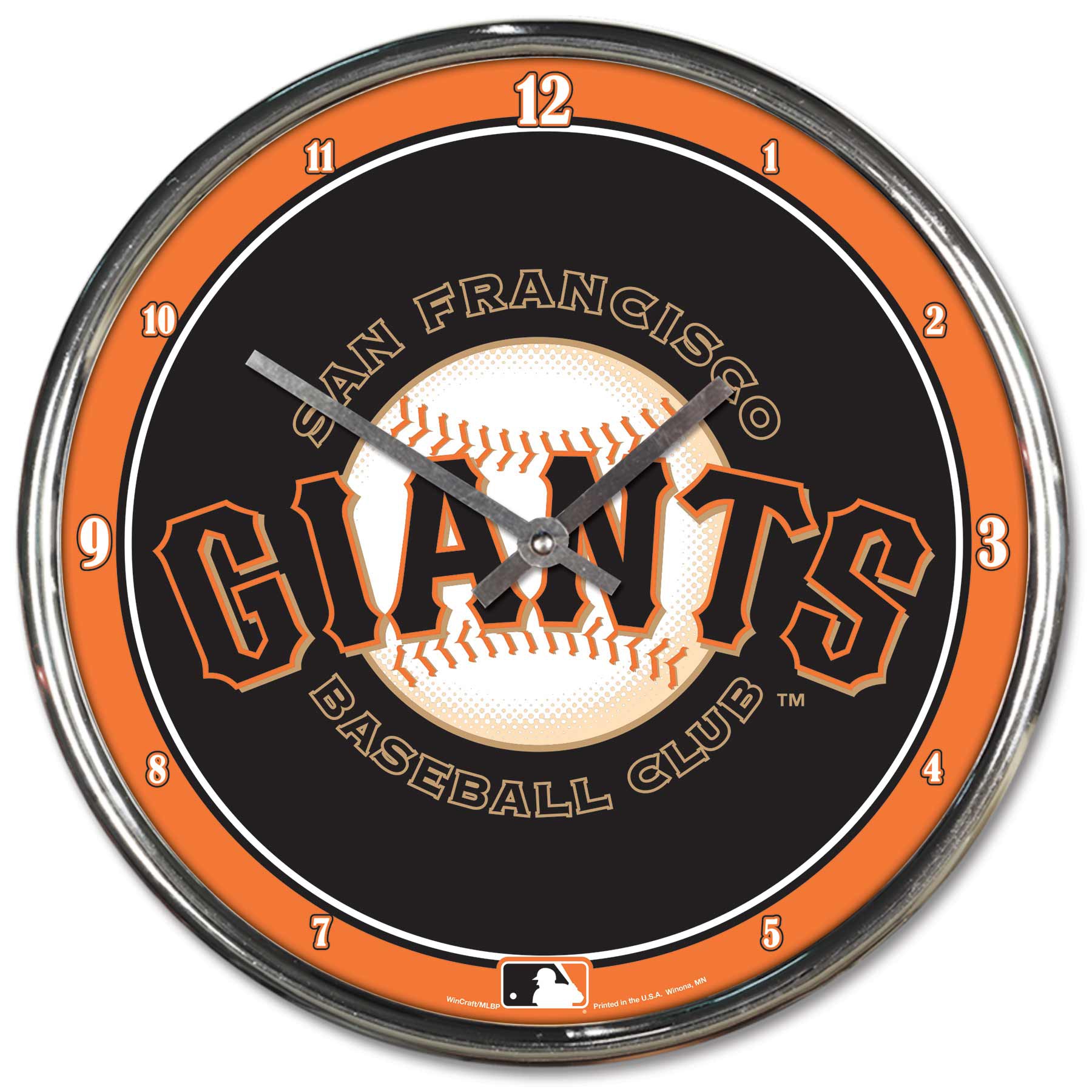 San Francisco Giants WinCraft Chrome MLB Wall Clock