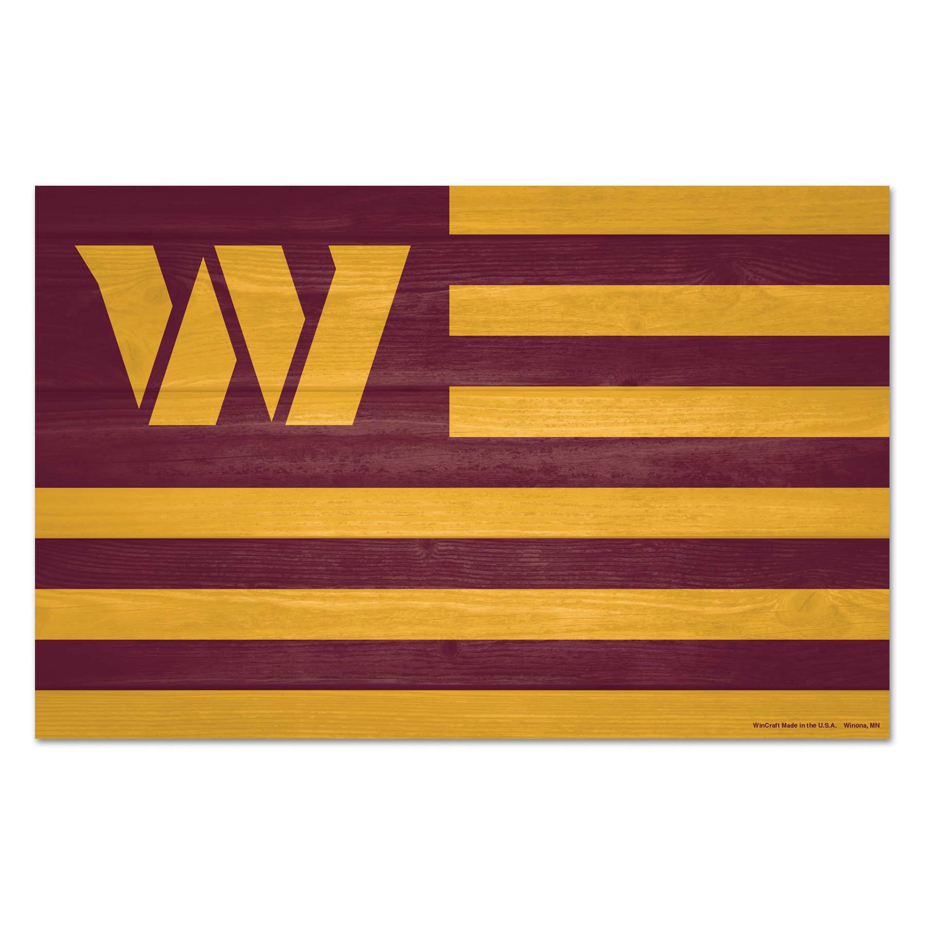 Washington Commanders NFL Americana Holzschild