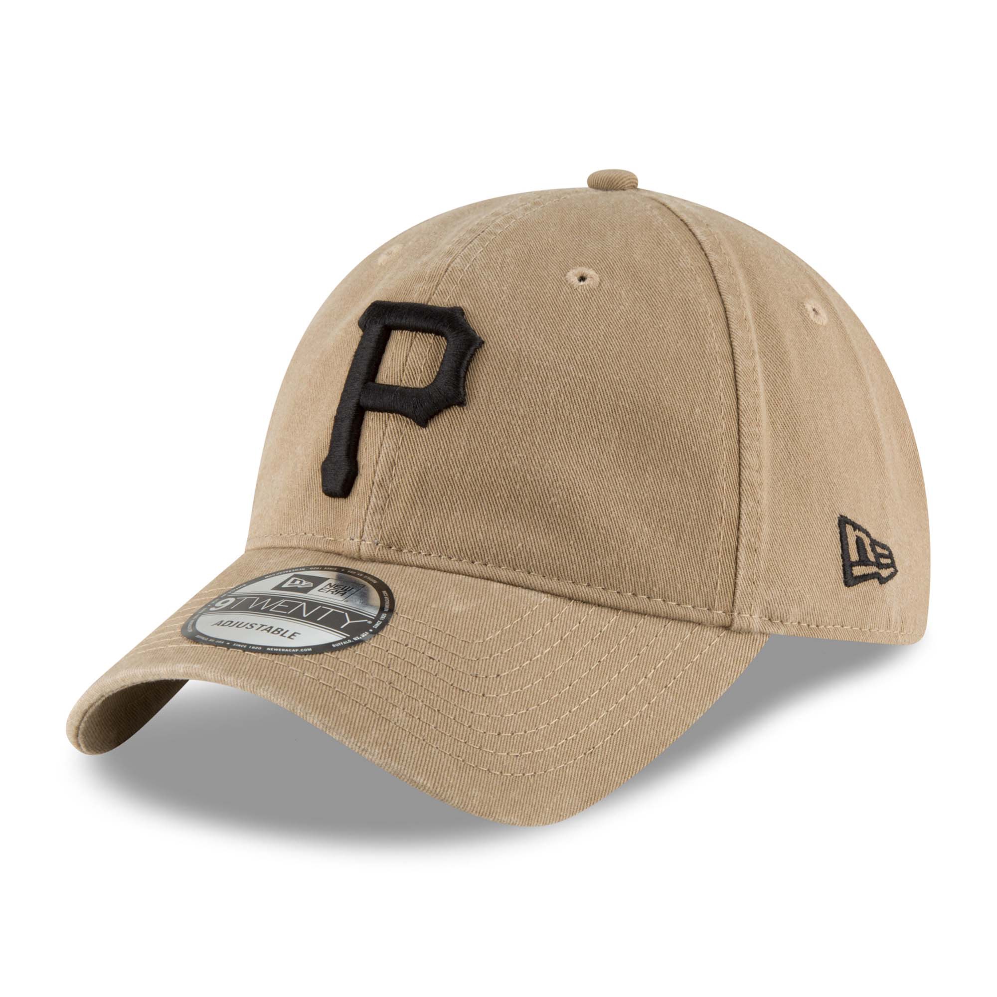 Pittsburgh Pirates Core Classic New Era 9TWENTY Adjustable MLB Cap Khaki