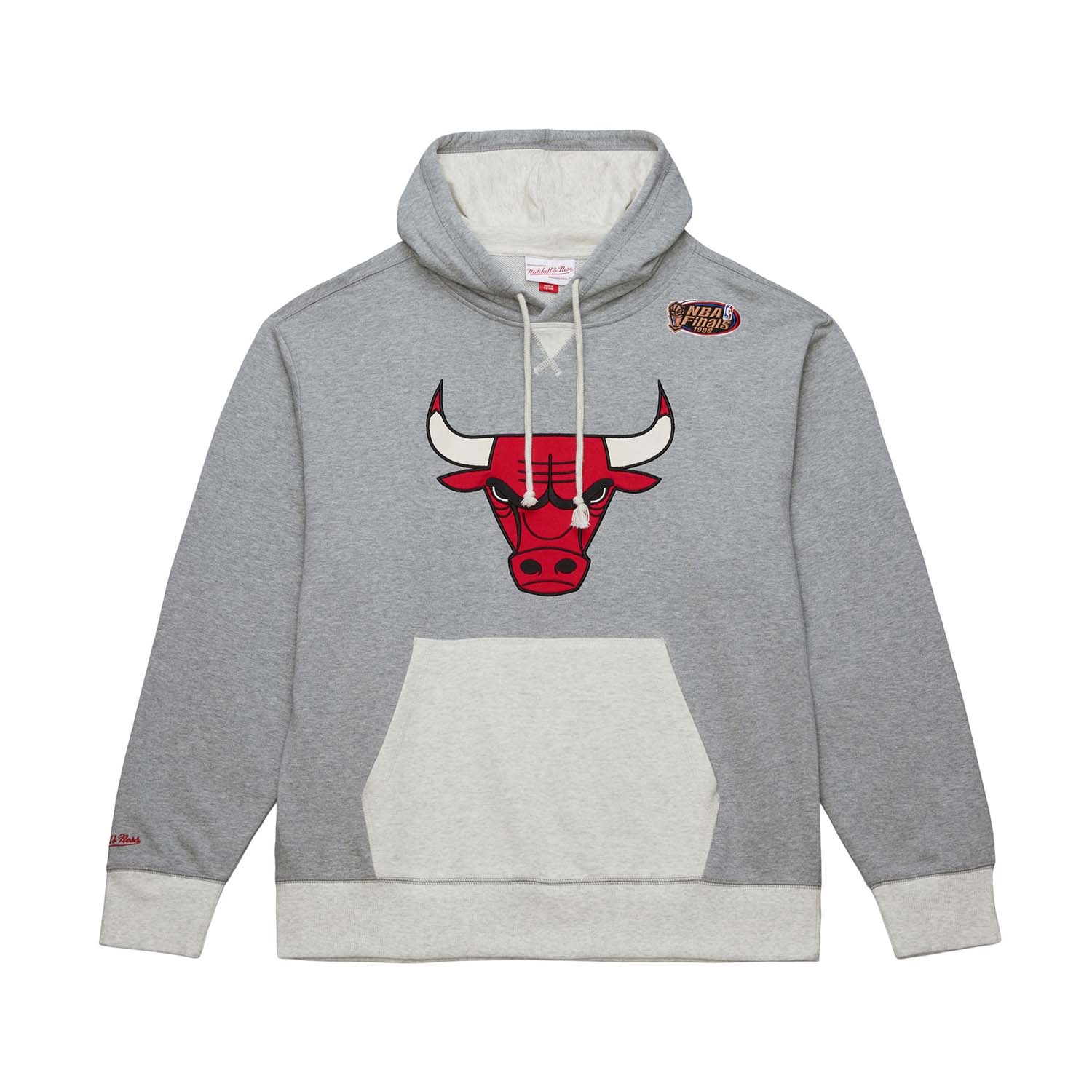Chicago Bulls Mitchell & Ness Heritage Fleece NBA Hoodie Grau
