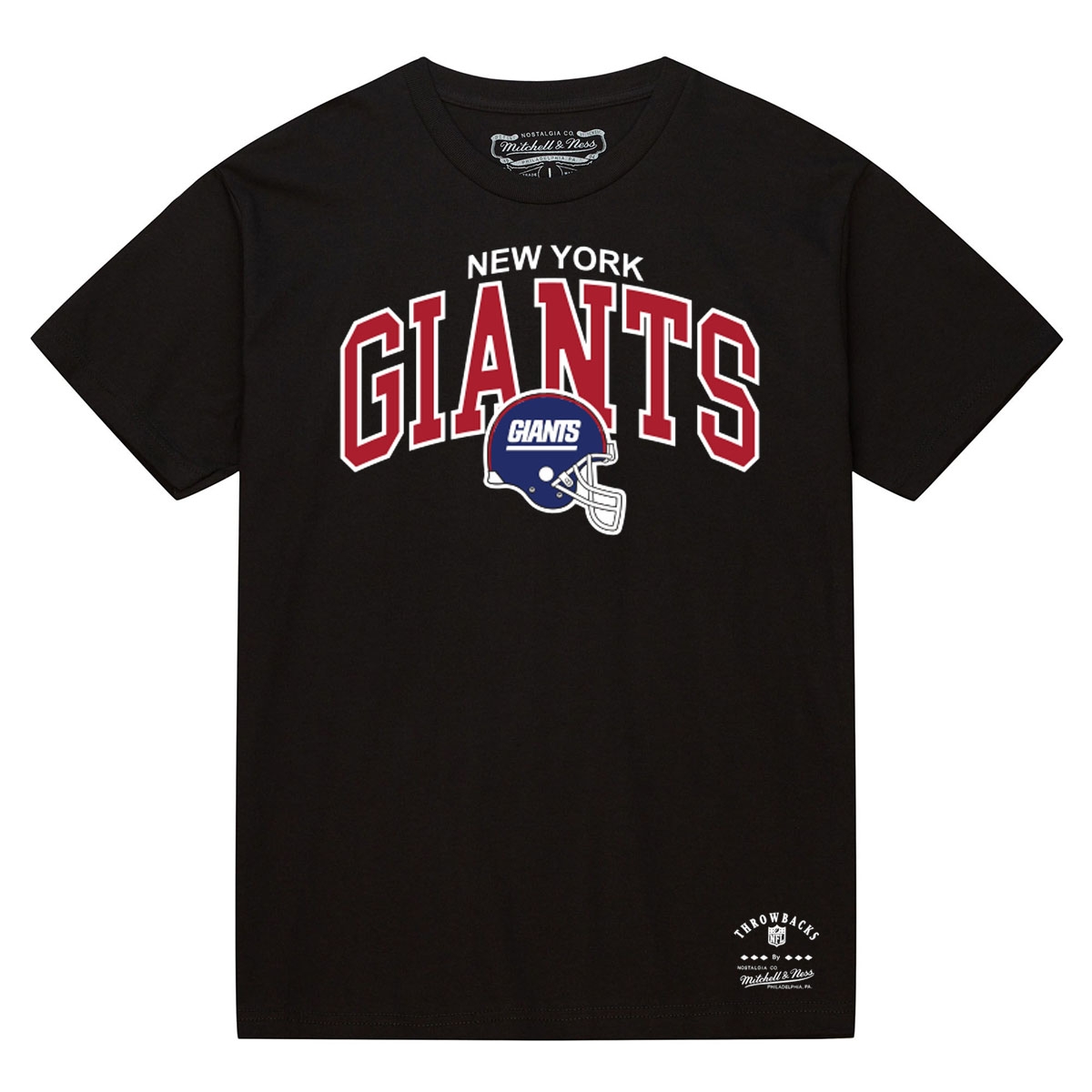 New York Giants Mitchell & Ness Classic Arch NFL T-Shirt Black
