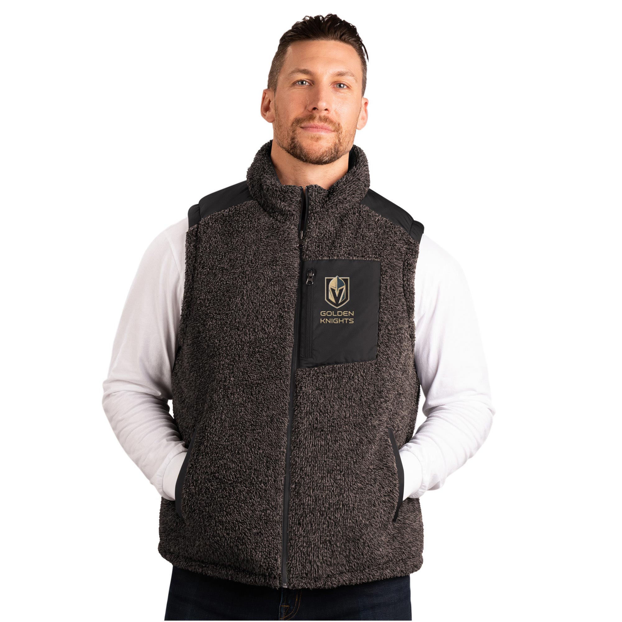 Vegas Golden Knights G-III NHL Reversible Sherpa Winter Vest