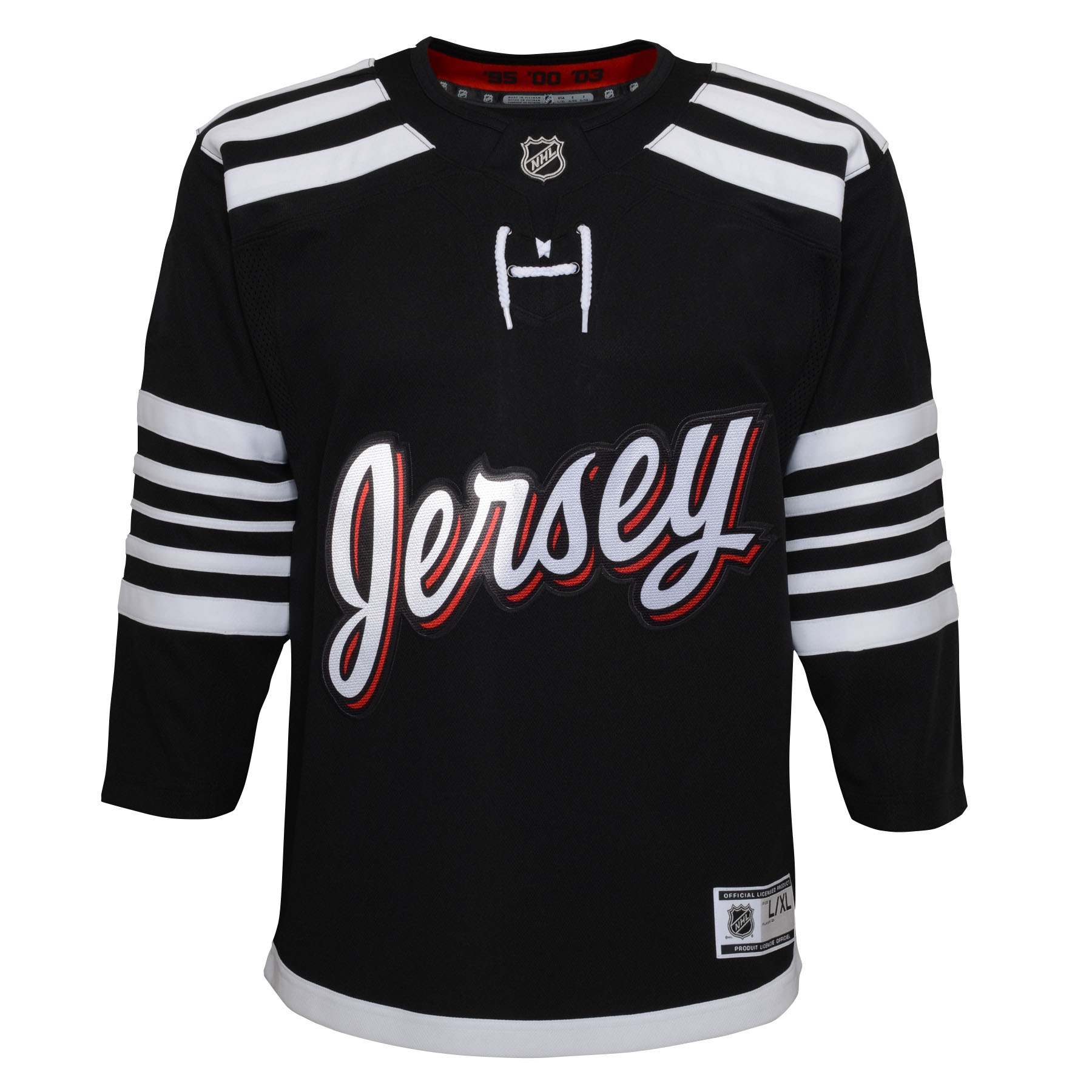 New Jersey Devils Premier Youth NHL Trikot Alternate Schwarz (KINDER)