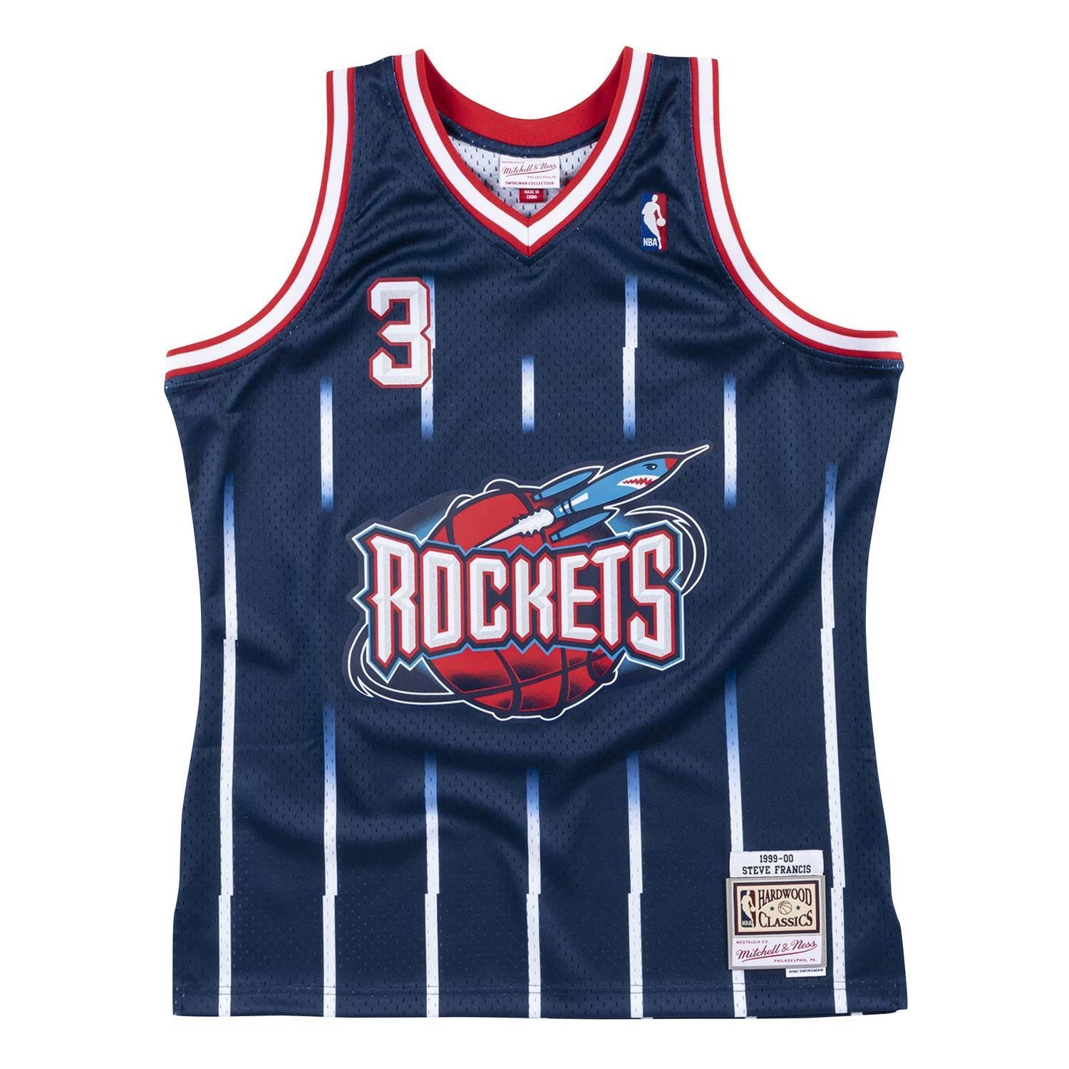 Steve Francis #3 Houston Rockets 1999-2000 Swingman NBA Jersey Navy