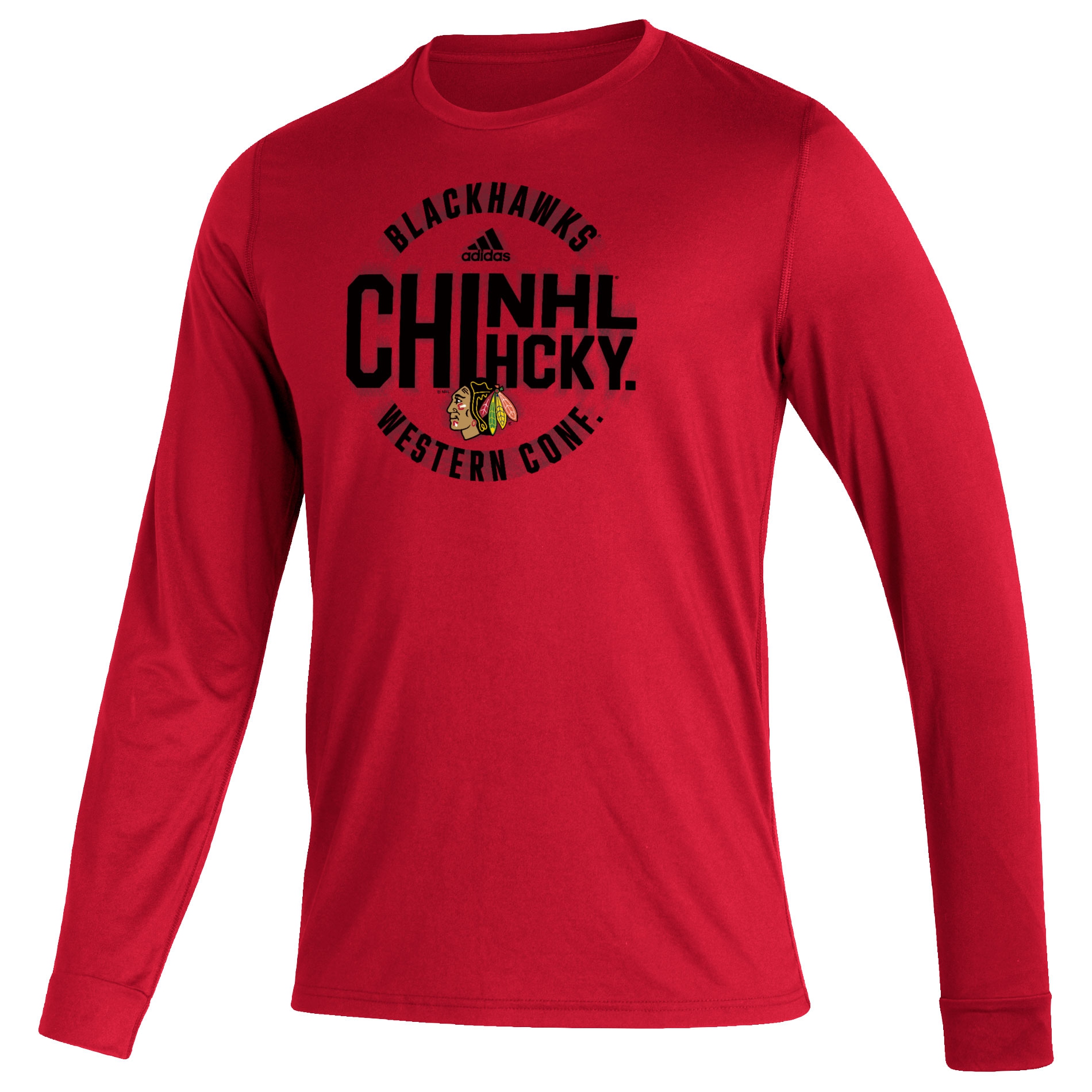 Chicago Blackhawks 2021/22 NHL adidas Creator Longsleeve Shirt Rot