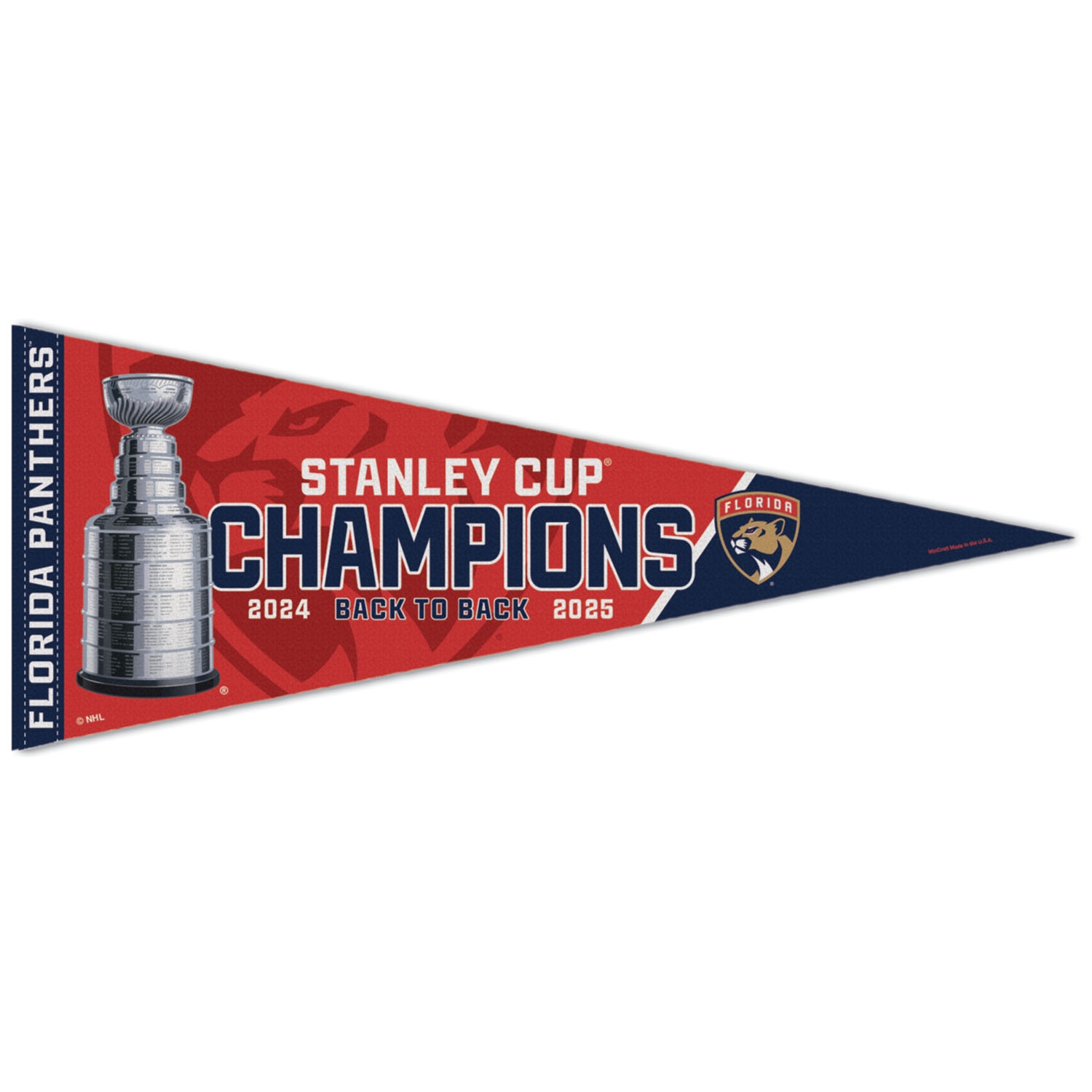 Florida Panthers 2025 Stanley Cup Champions Premium NHL Wimpel