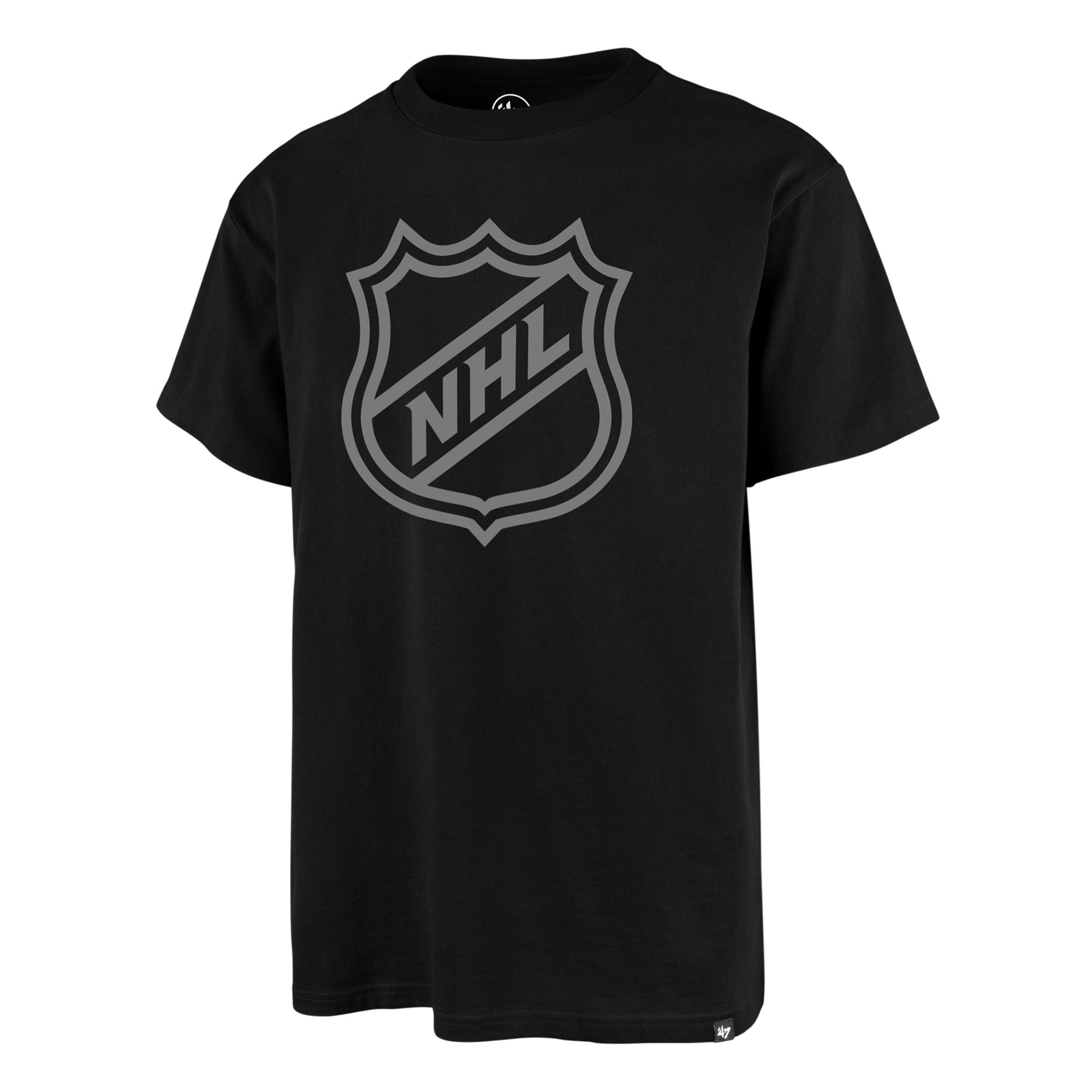 NHL Shield Gray Logo '47 Echo NHL T-Shirt Black