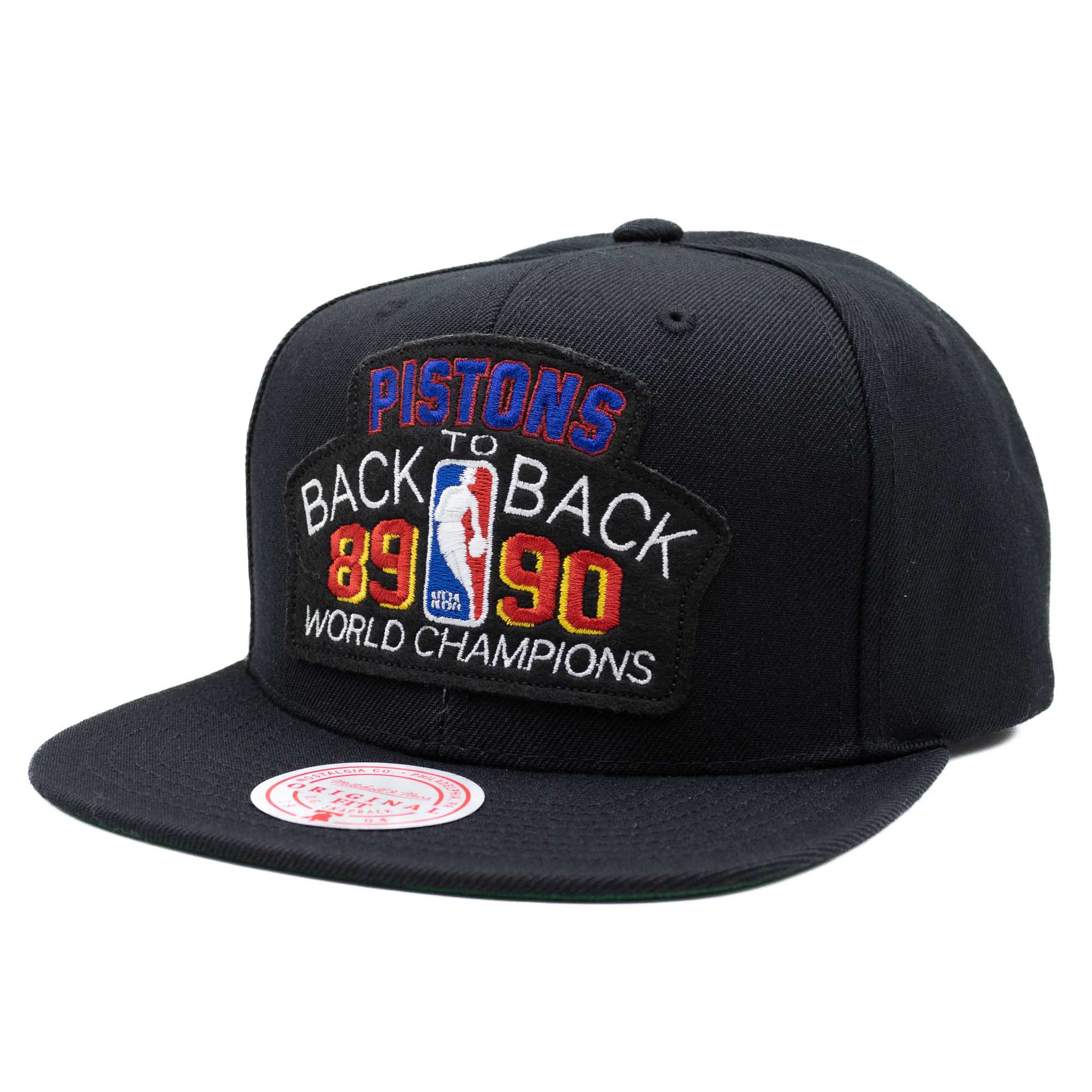 Detroit Pistons Back To Back Champions Mitchell & Ness Snapback NBA Cap