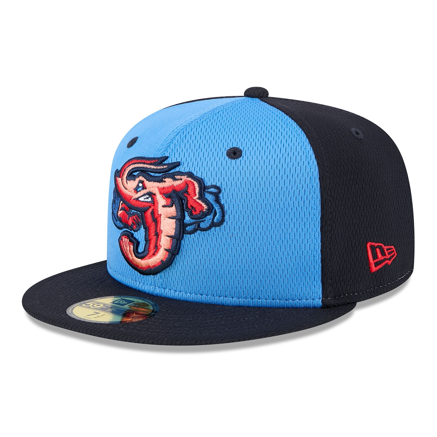 Jacksonville Jumbo Shrimp MiLB Batting Practice Authentic 59FIFTY Fitted Cap Navy