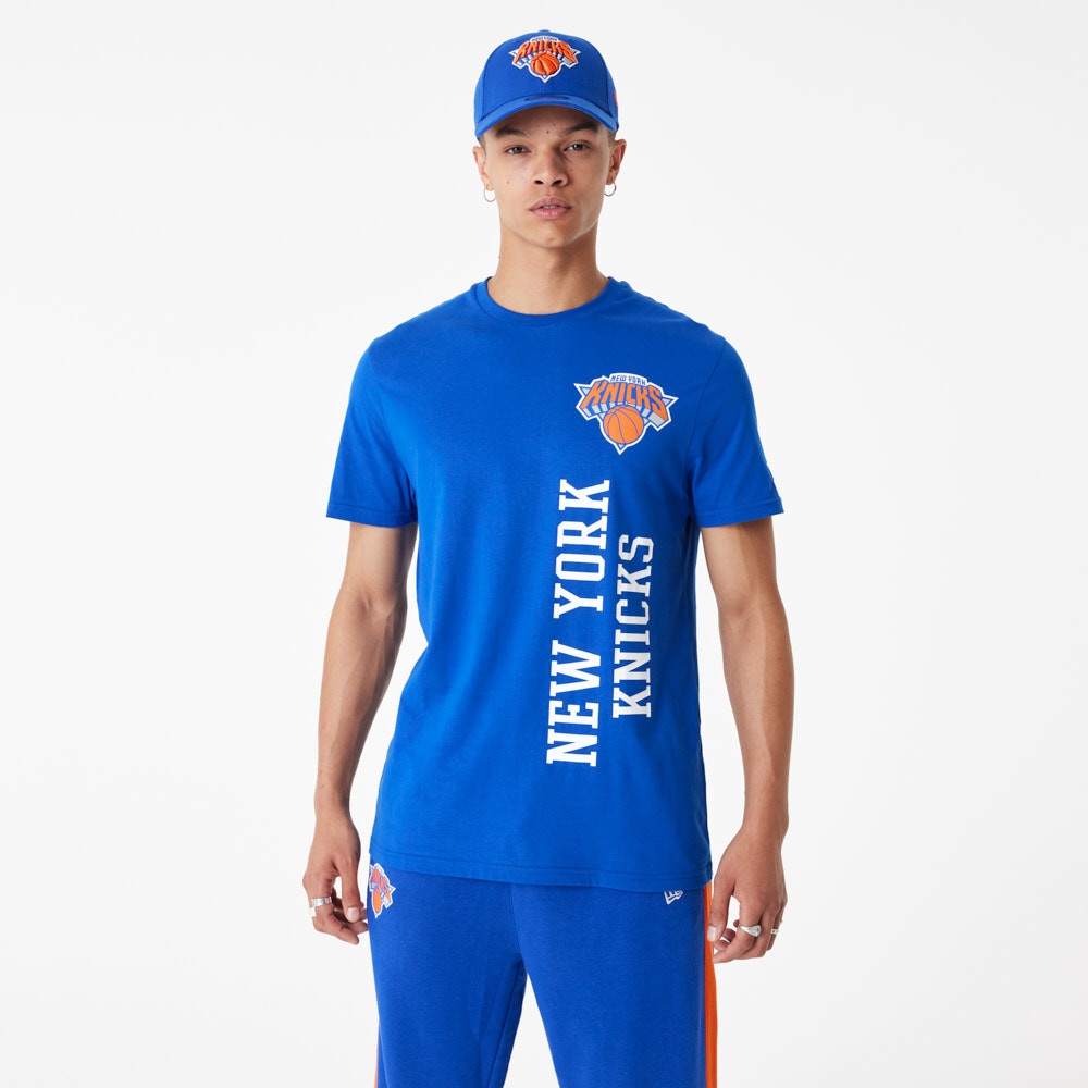 New York Knicks Color New Era Oversized NBA T-Shirt Blue