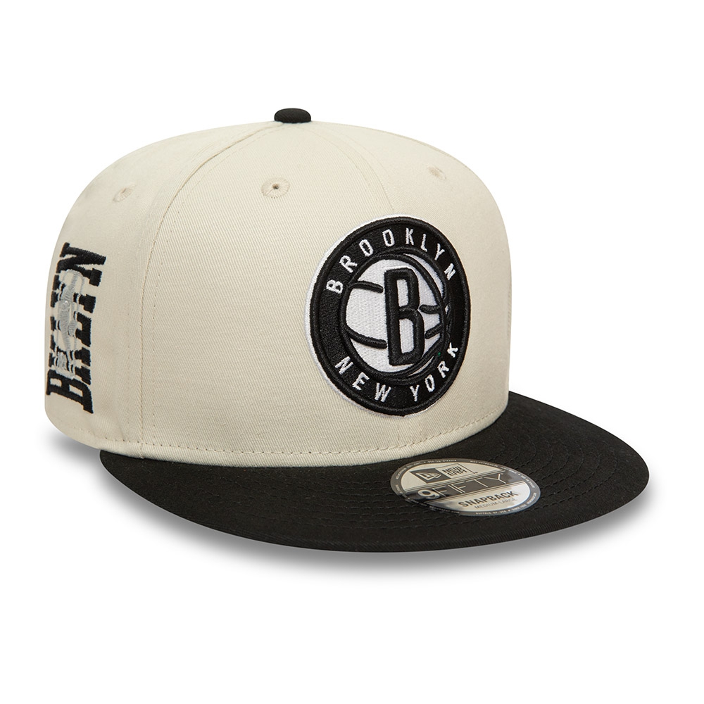 Brooklyn Nets NBA Logo New Era 9FIFTY Snapback Cap Stone