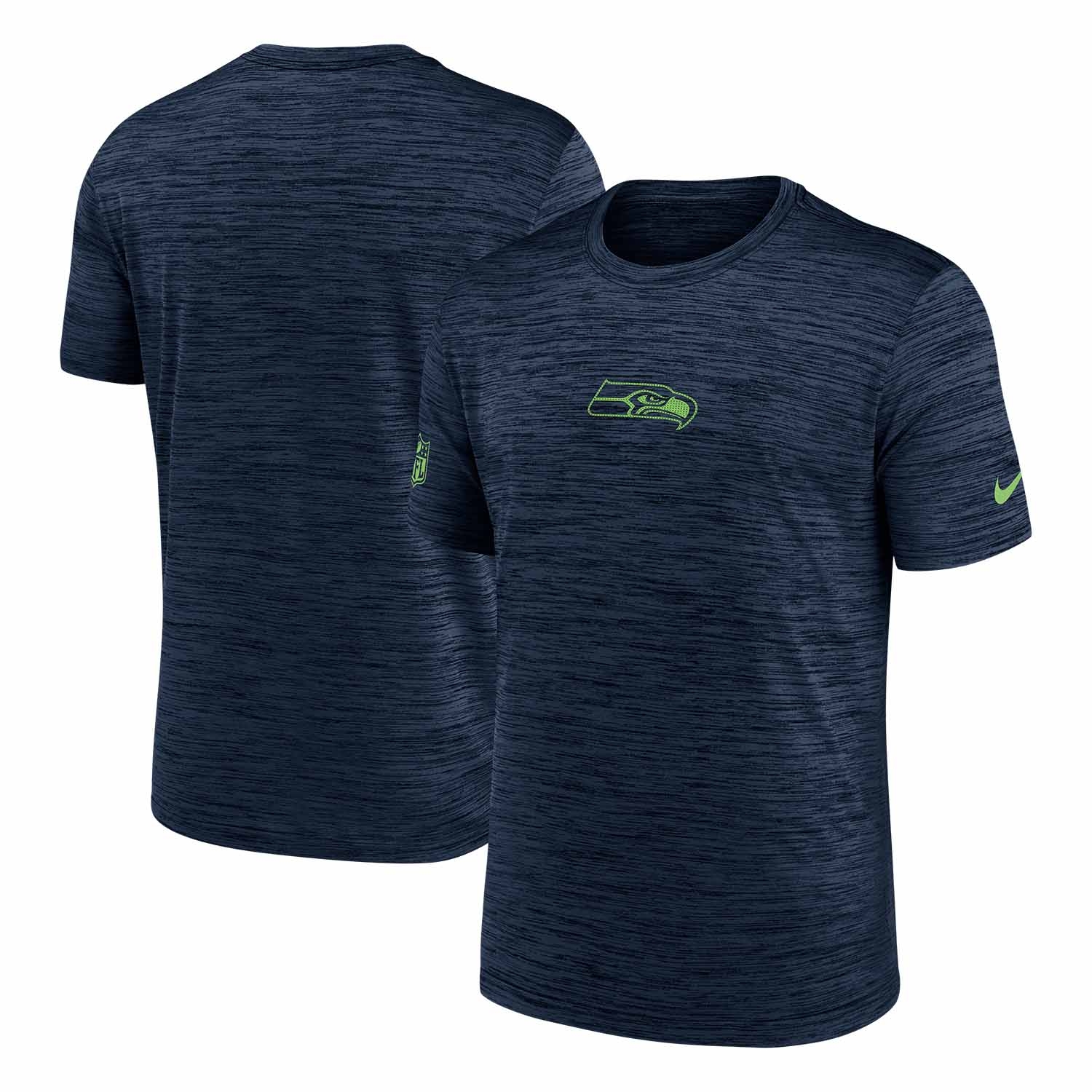 Seattle Seahawks 2025 NFL Sideline Nike Velocity Performance T-Shirt Navy