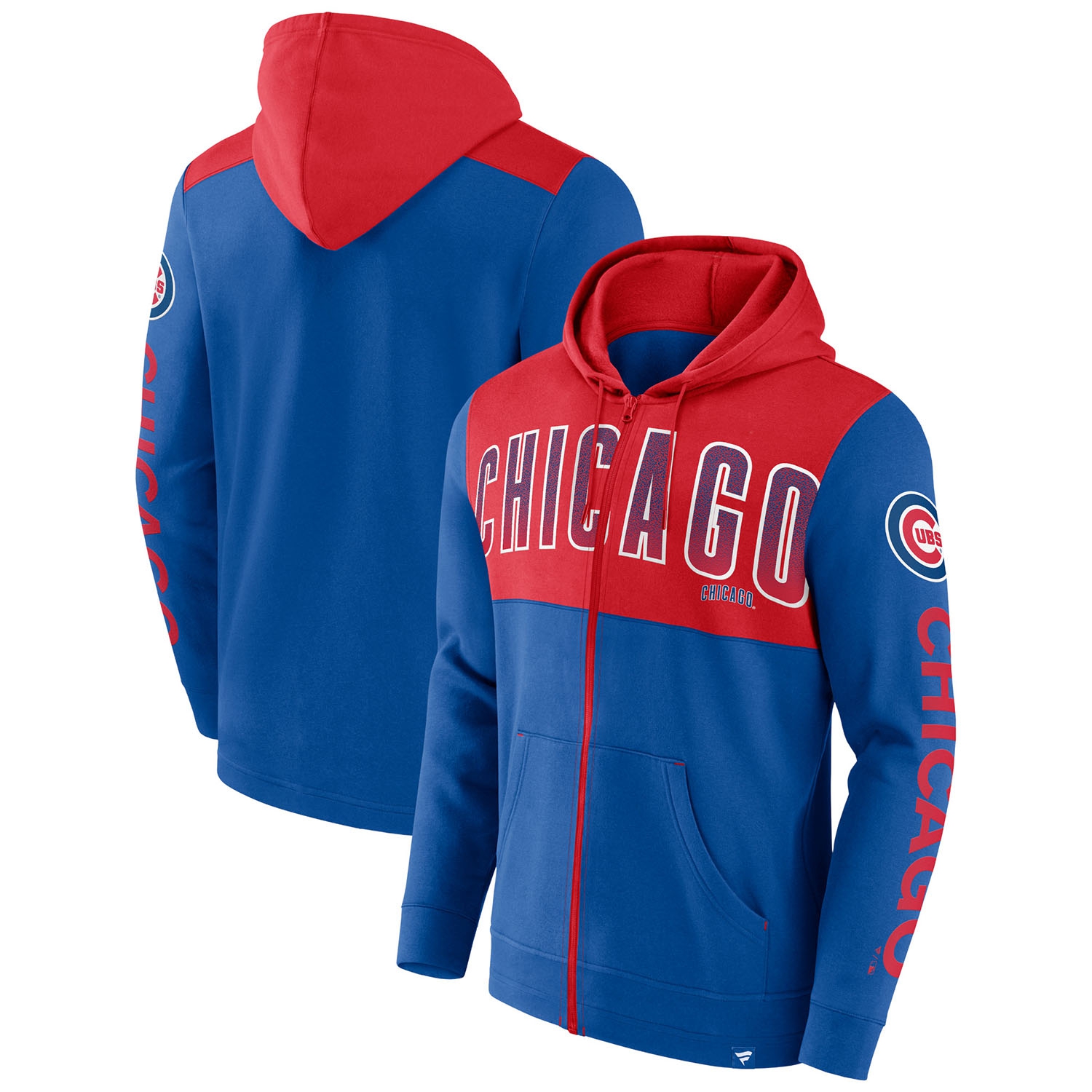 Chicago Cubs Walk Off MLB Full-Zip Hoodie Blue