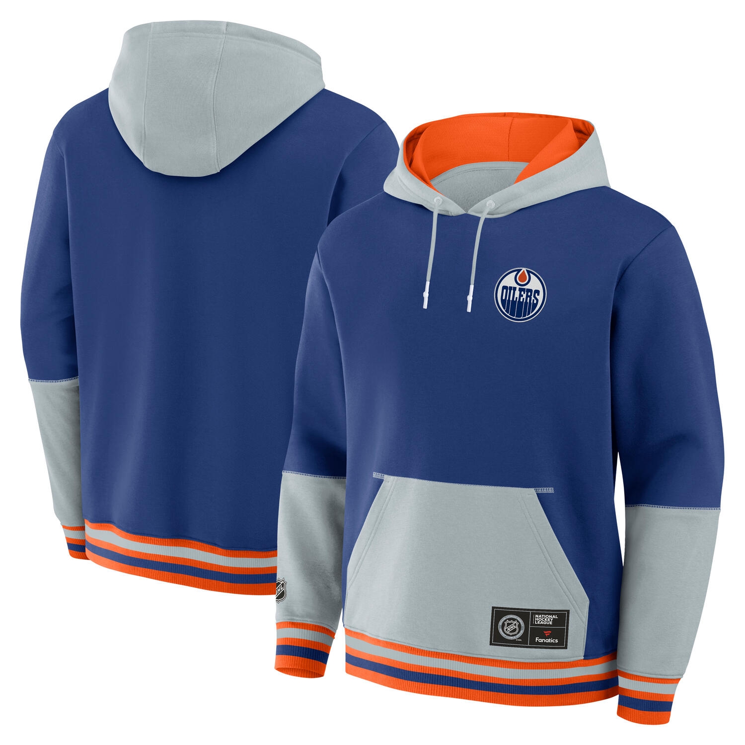 Edmonton Oilers Foundation NHL Hoodie Blau
