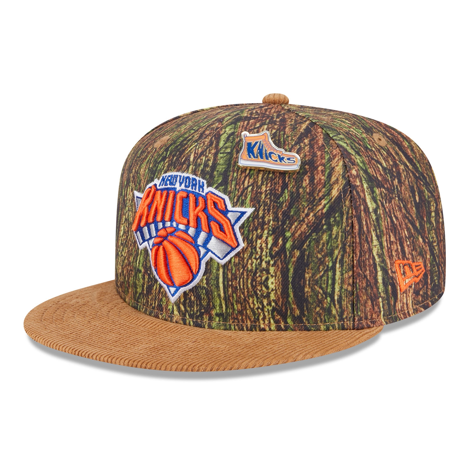 New York Knicks 2025 NBA All-Star Game Forrest Camo 9FIFTY Snapback Cap
