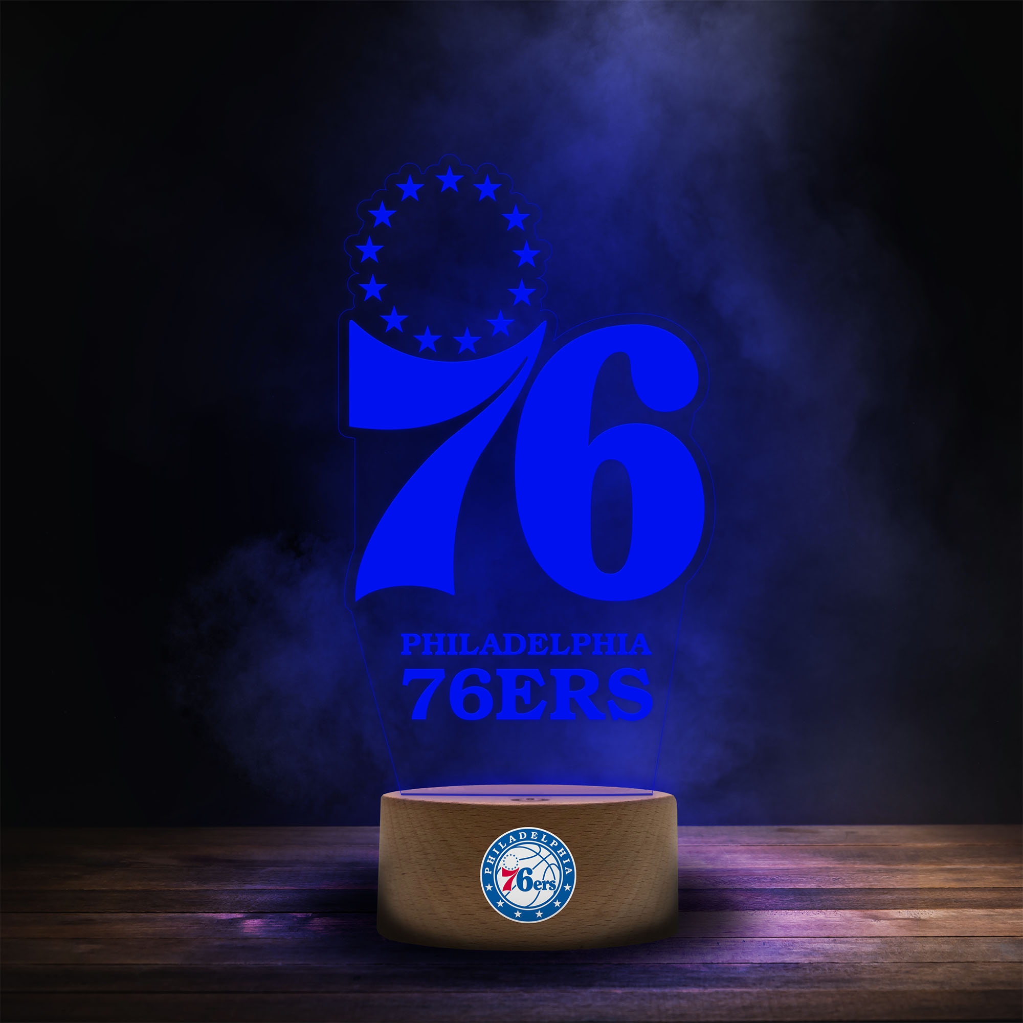 Philadelphia 76ers NBA Team Logo LED-Leuchtschild