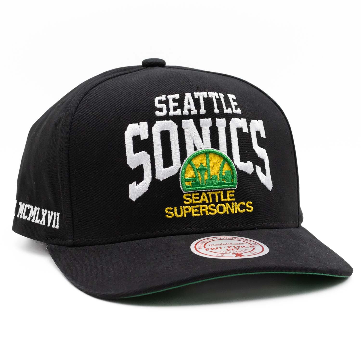 Seattle Supersonics Big Time Mitchell & Ness Pro Pinch Snapback NBA Cap