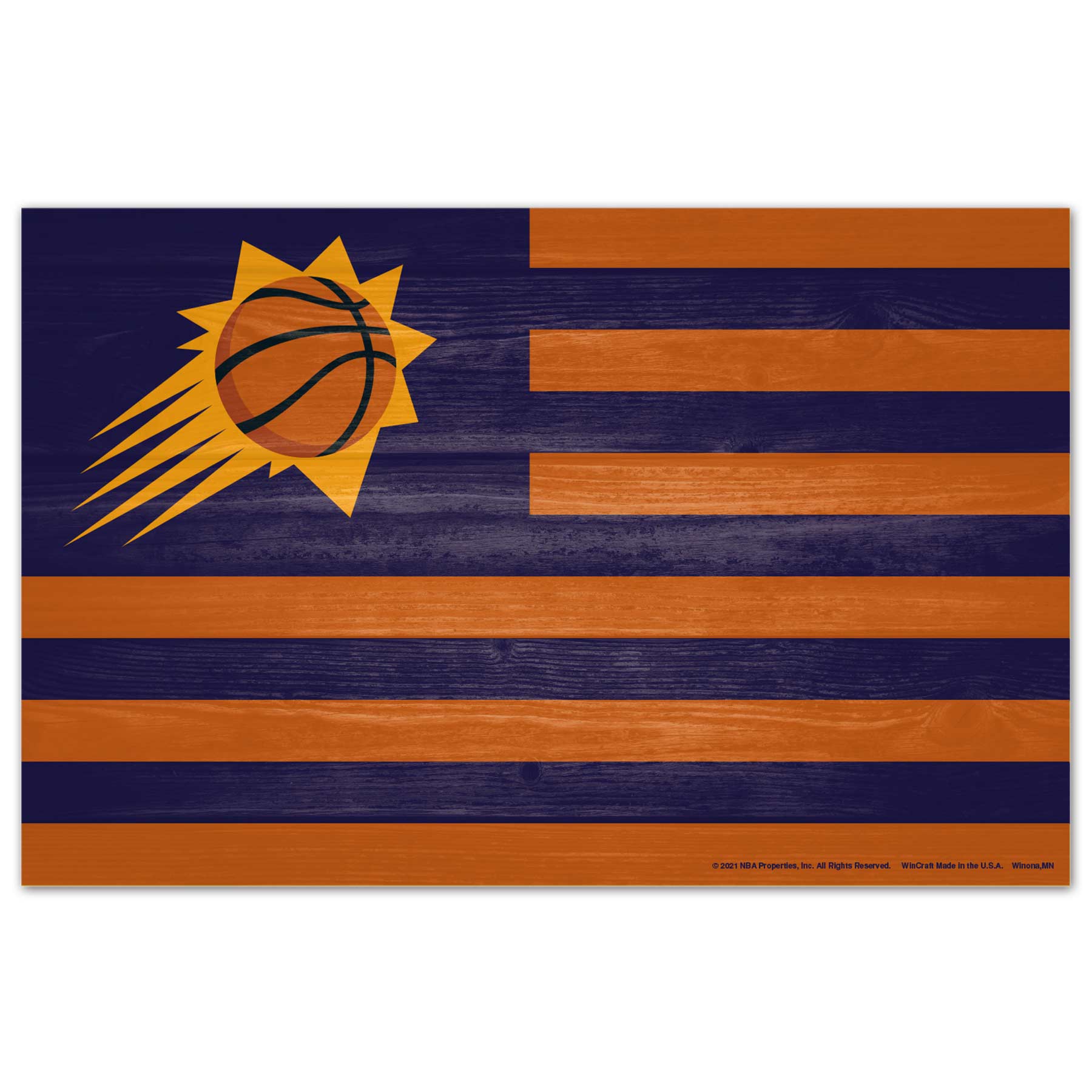 Phoenix Suns Americana NBA Holzschild