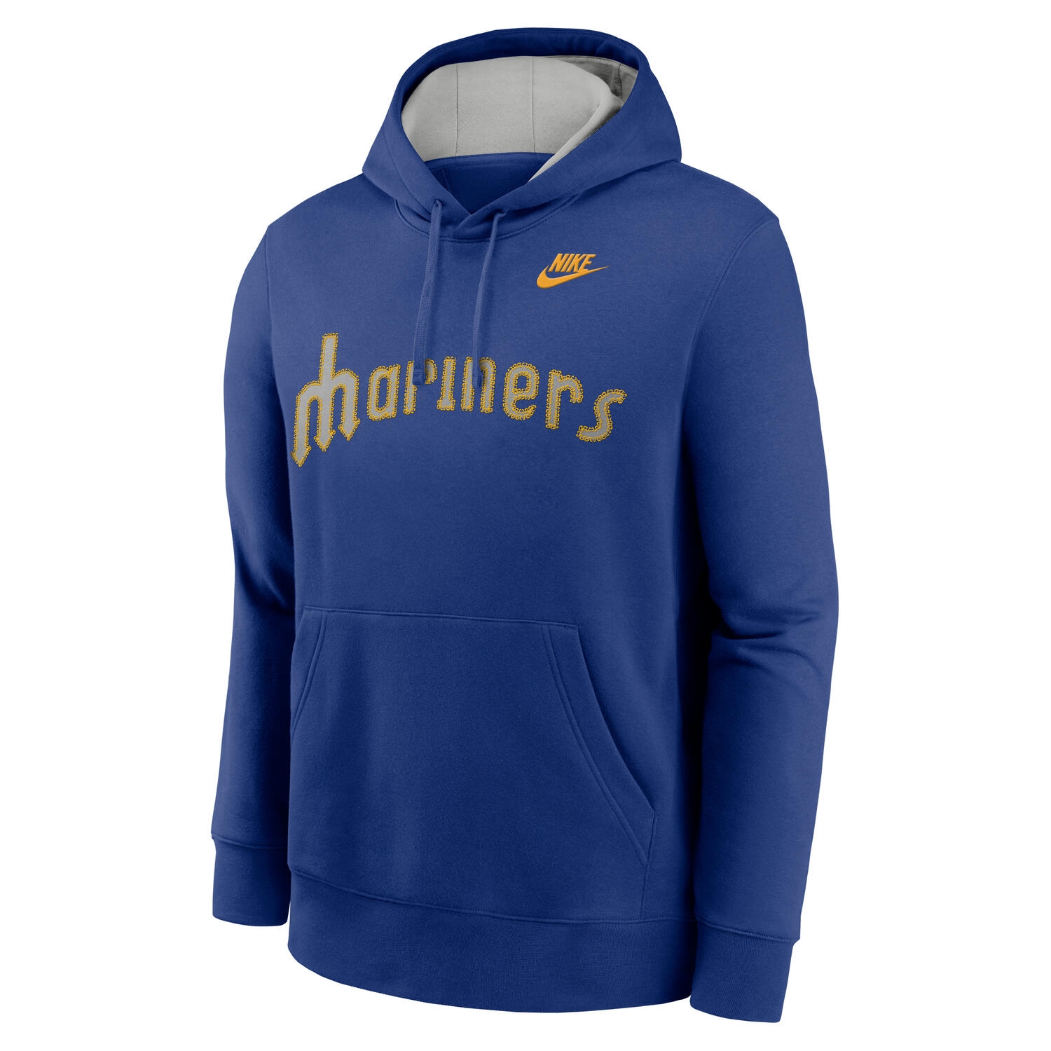 Seattle Mariners Rewind Script Nike Club MLB Hoodie Blau
