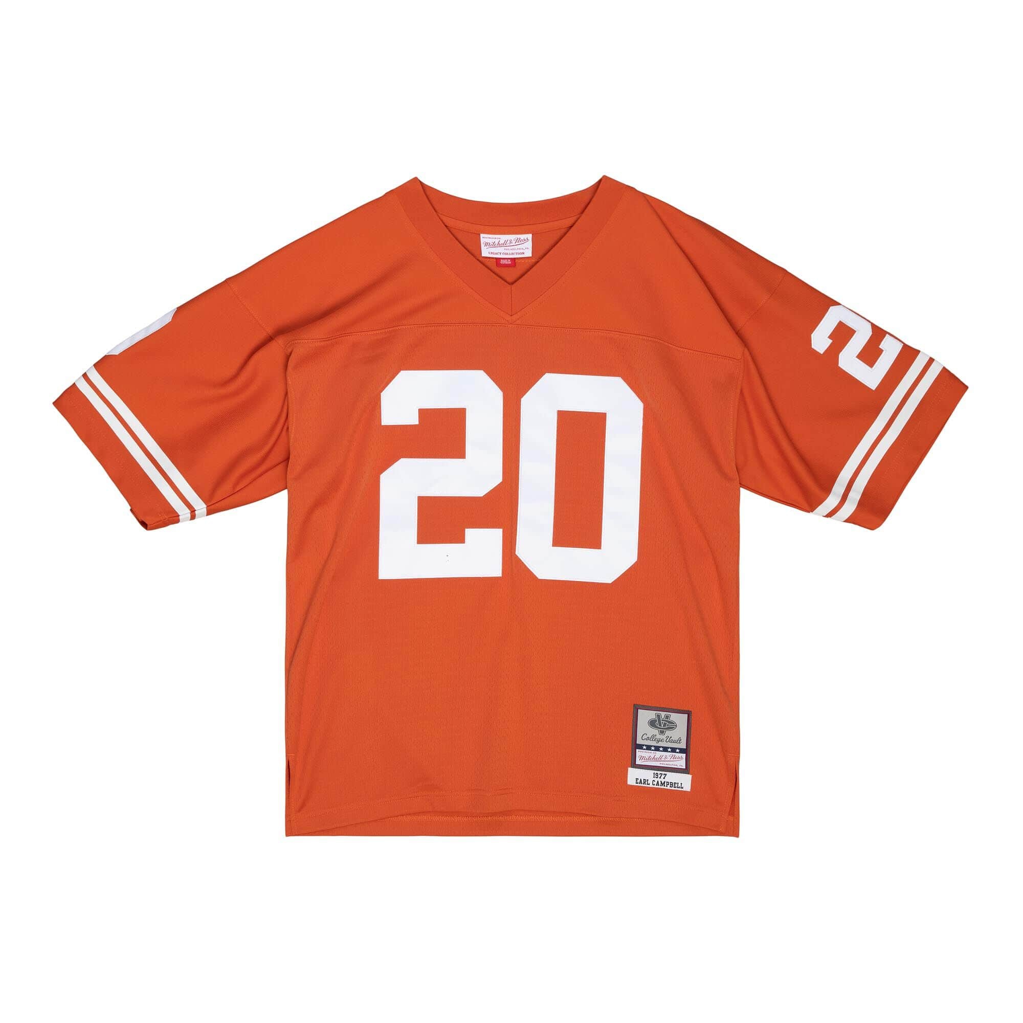 Earl Campbell #20 Texas Longhorns 1977 Mitchell & Ness Legacy NCAA Trikot Orange