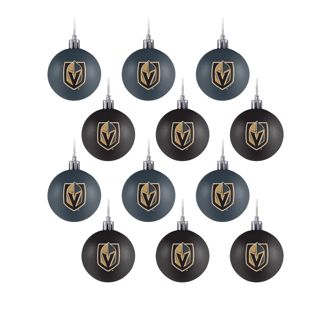 Vegas Golden Knights NHL Christmas Ornament Set (12-Piece)