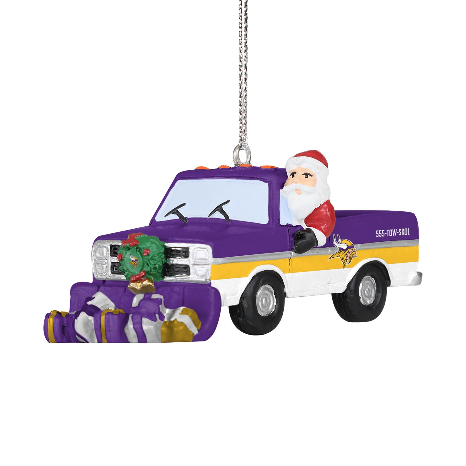 Minnesota Vikings NFL Snow Plow Truck Weihnachtsanhänger