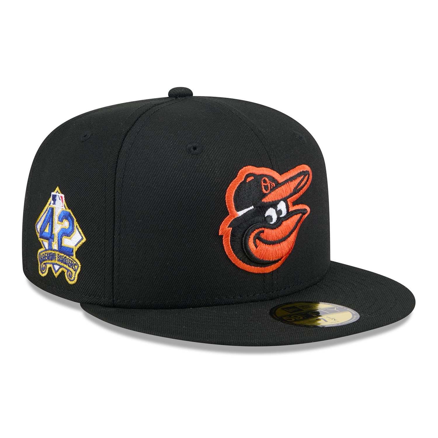 Baltimore Orioles 2025 Jackie Robinson Day 59FIFTY Fitted Cap Schwarz