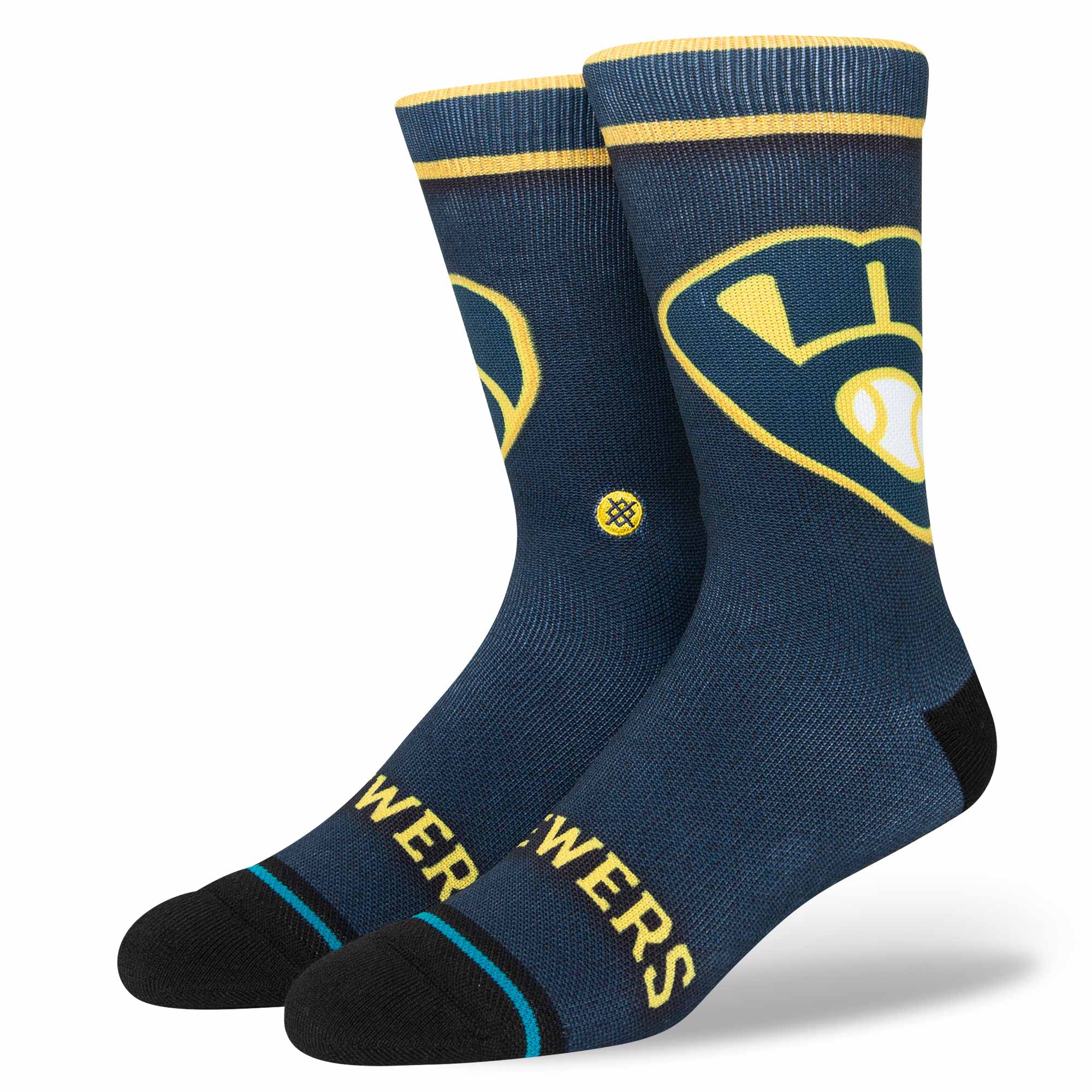 Milwaukee Brewers MLB Batting Practice Stance Crew Socken
