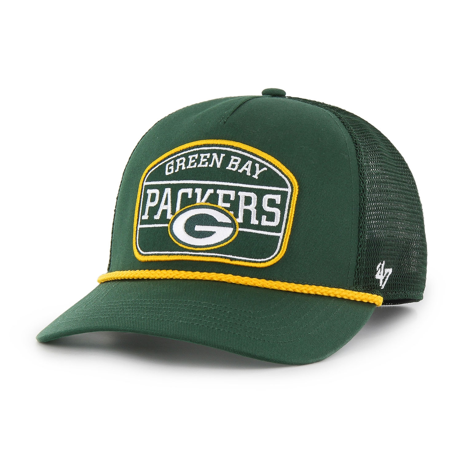 Green Bay Packers Hone Rope '47 Hitch RF Snapback Trucker NFL Cap Grün