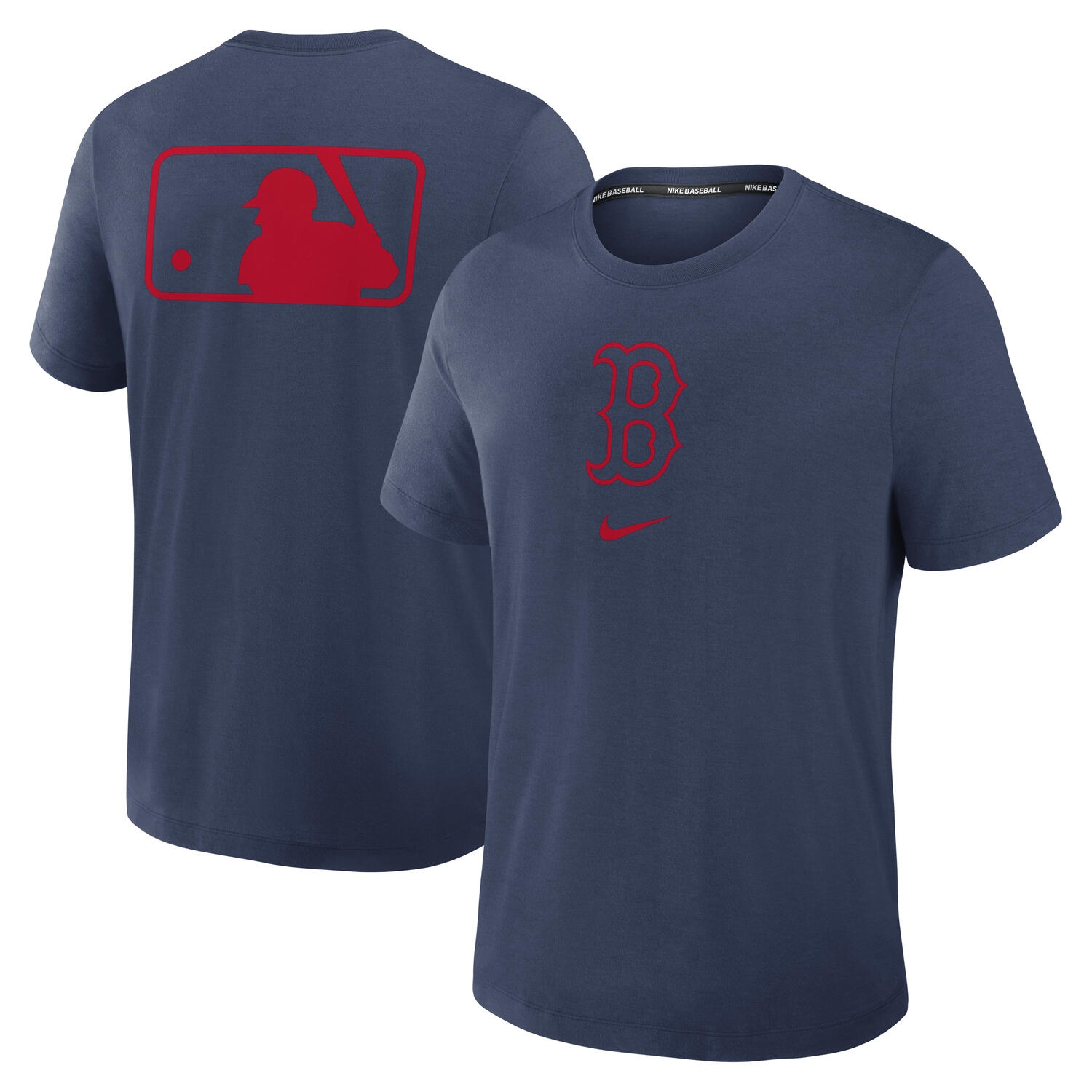 Boston Red Sox Early Work 2025 MLB Authentic Nike Tri-Blend T-Shirt Navy