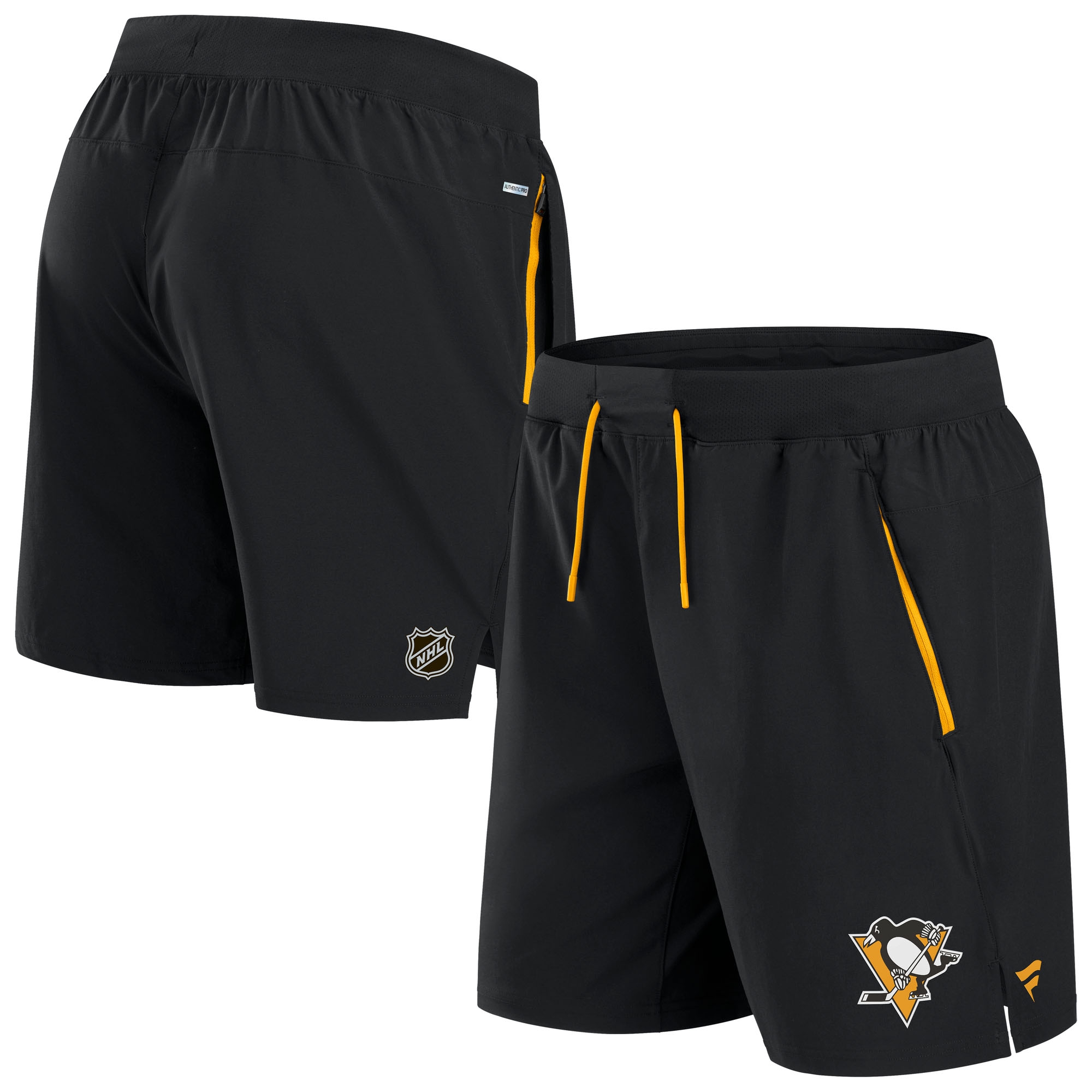Pittsburgh Penguins 2024/25 Authentic Pro Locker Room NHL Shorts Black