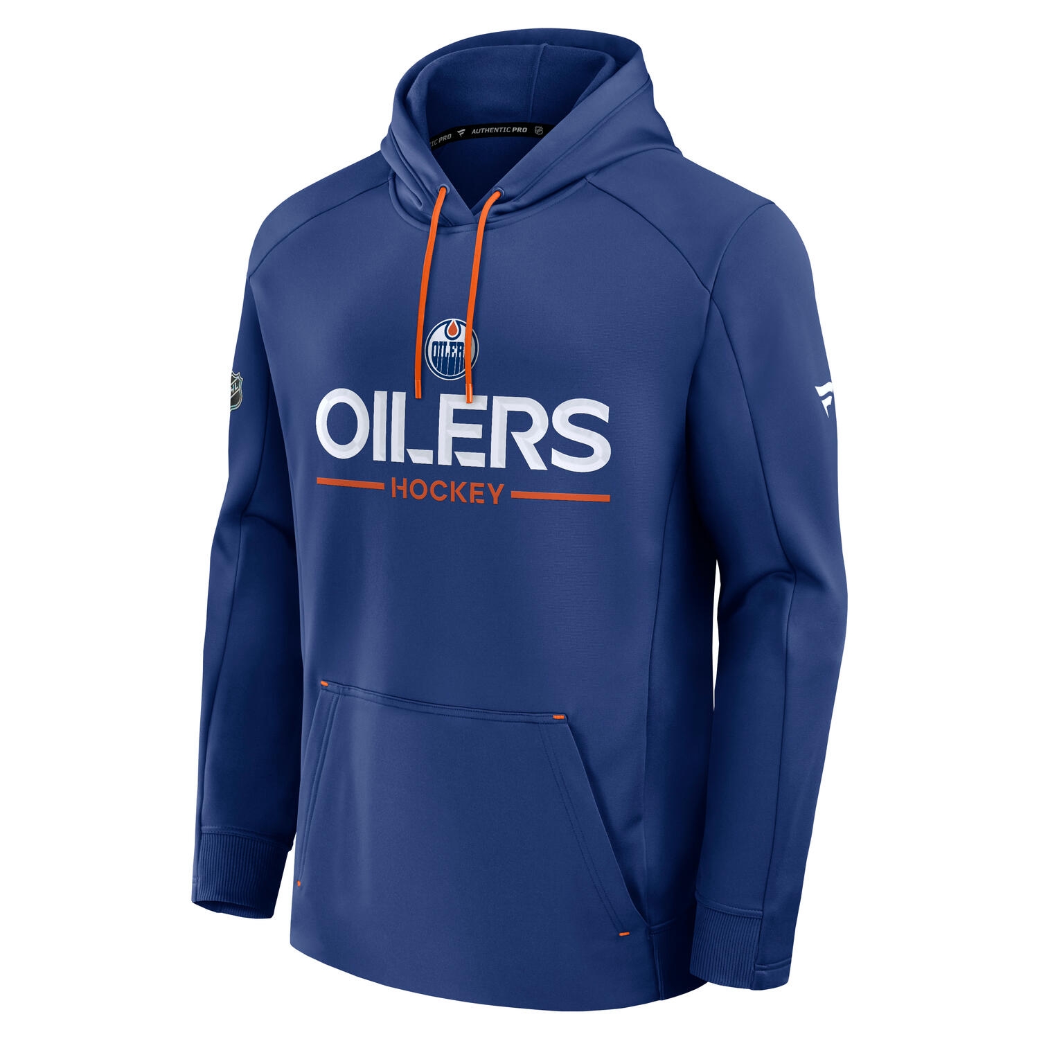 Edmonton Oilers 2025/26 Authentic Pro Rink Tech NHL Hoodie Blau