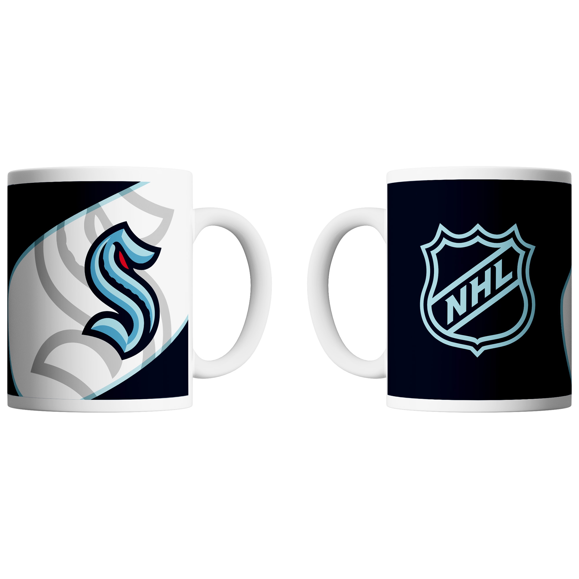 Seattle Kraken Shadow Logo & Shield NHL Mug (330 ml)